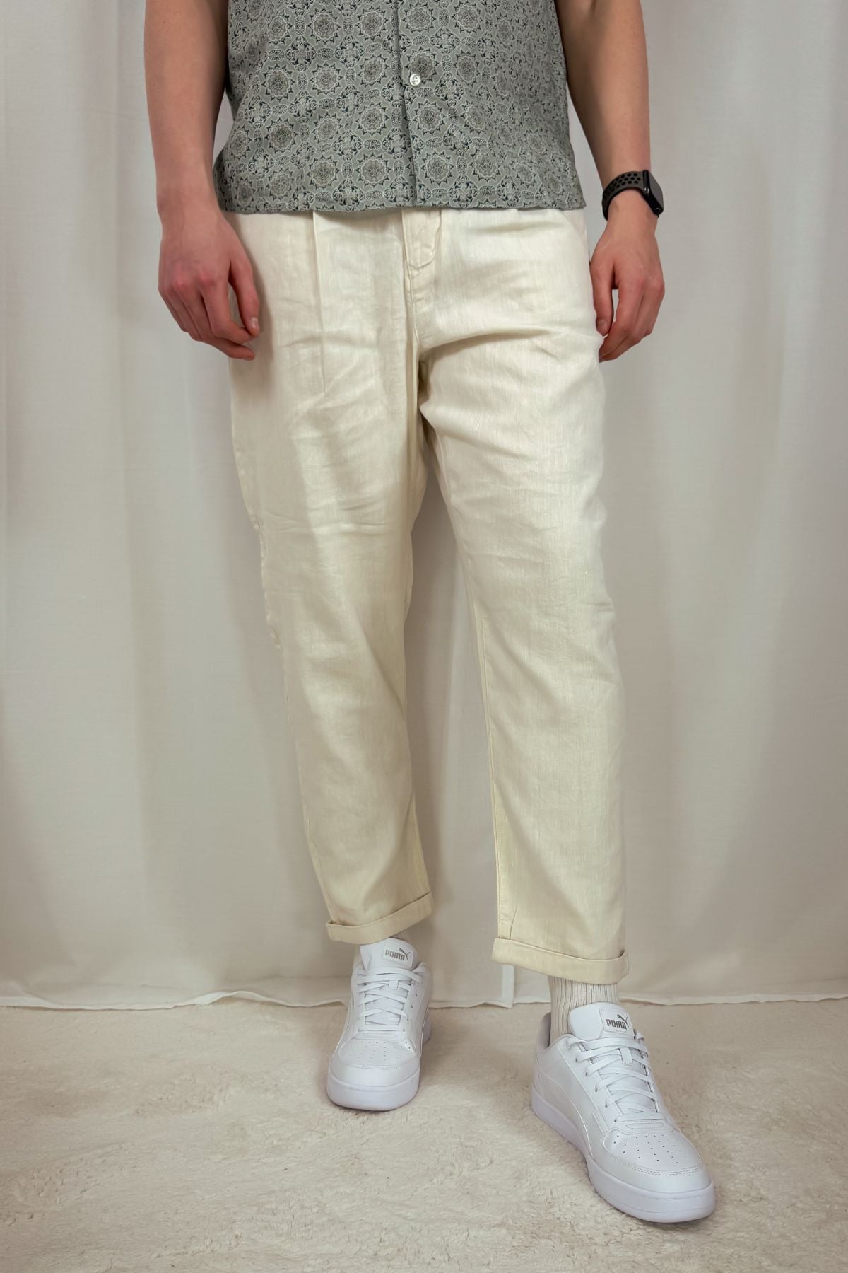 Sun Pleat Hose - Cropped