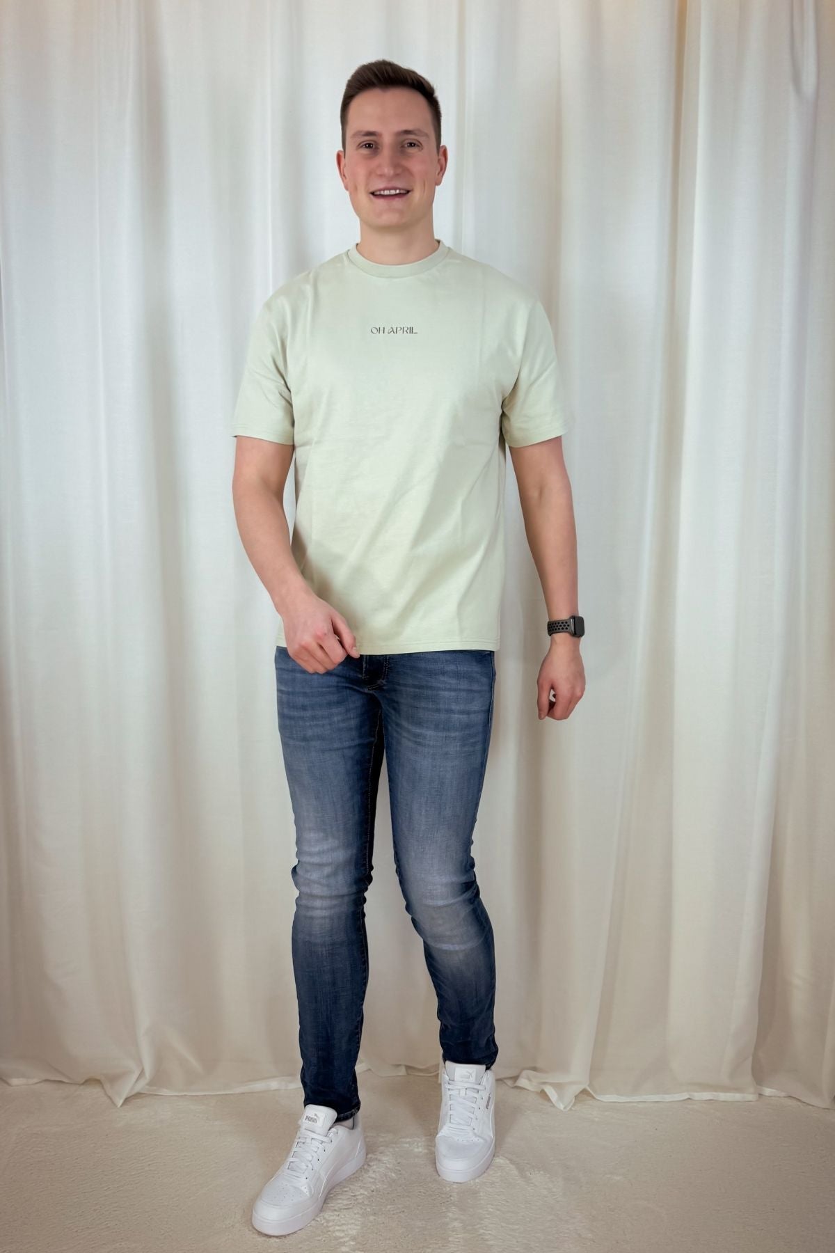 Boyfriend T-Shirt Positive - grün