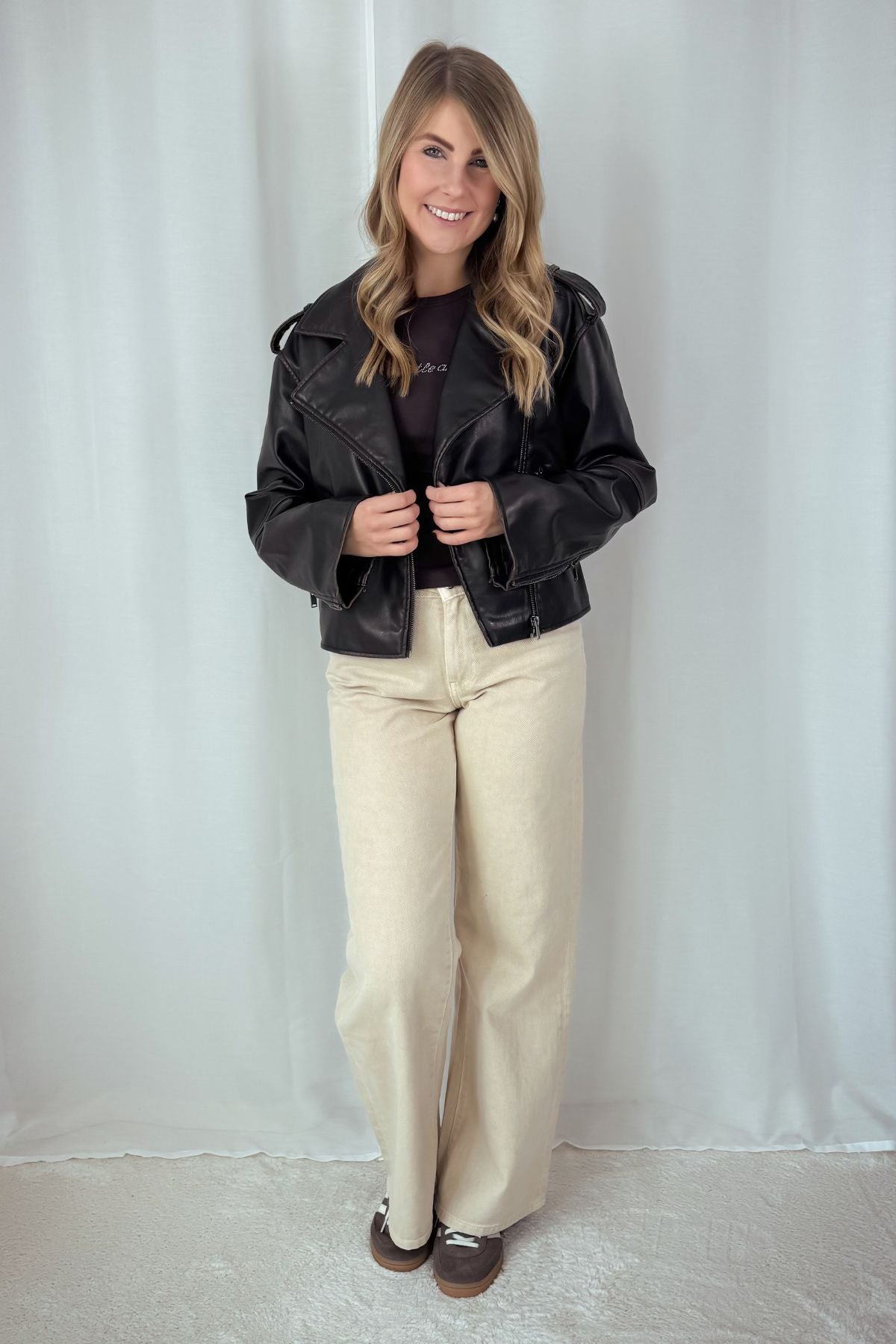Lederjacke - braun