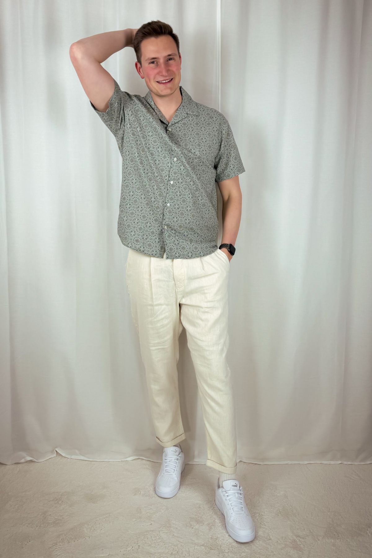 Sun Pleat Hose - Cropped