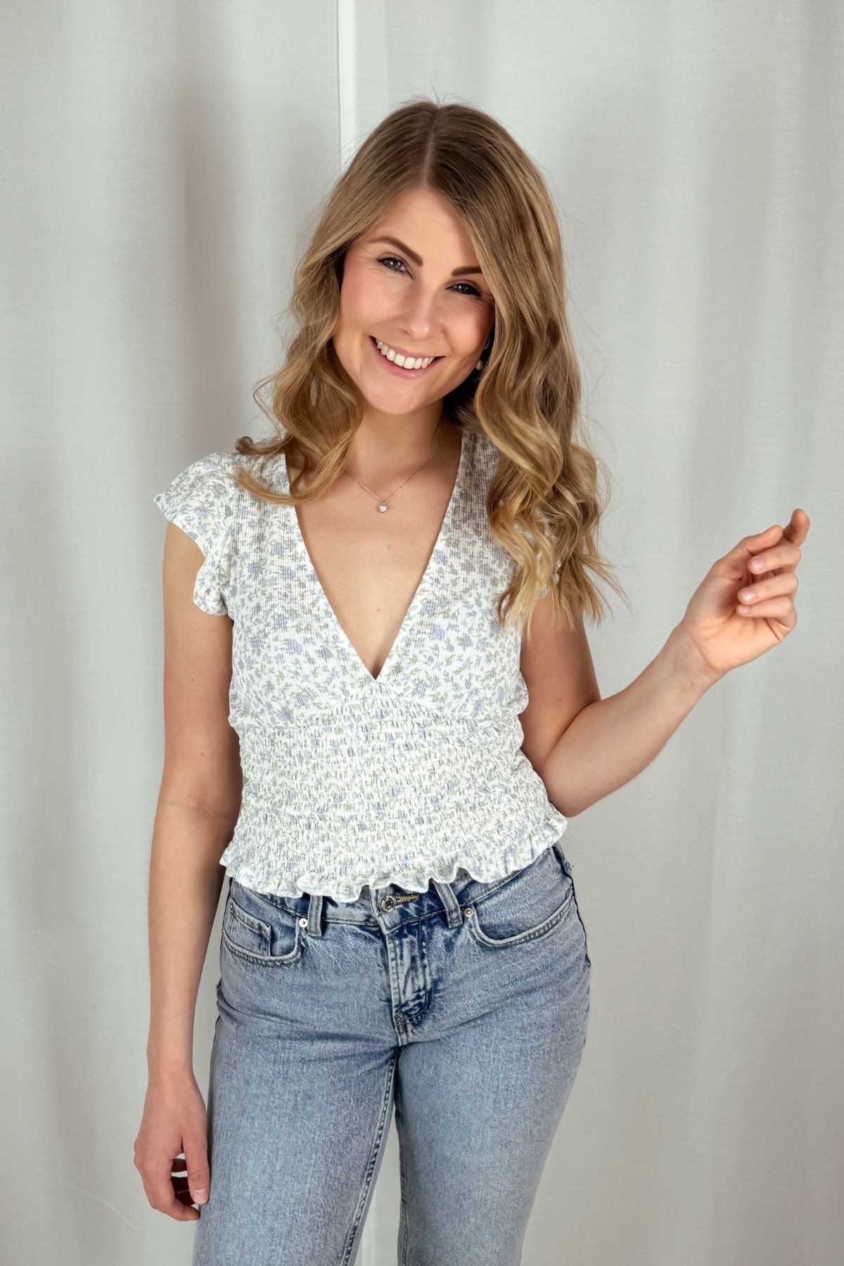 Smocked Top - verschiedene Farben