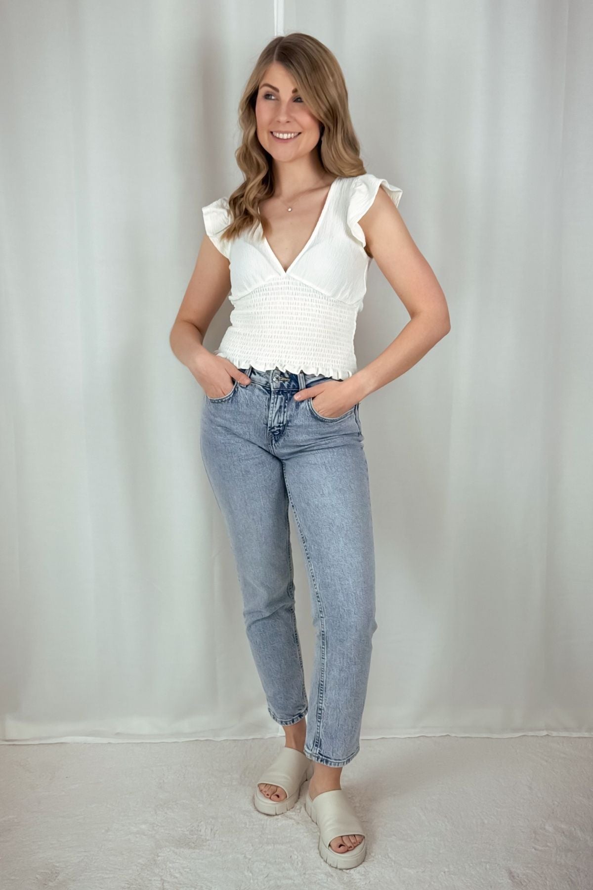 Smocked Top - verschiedene Farben
