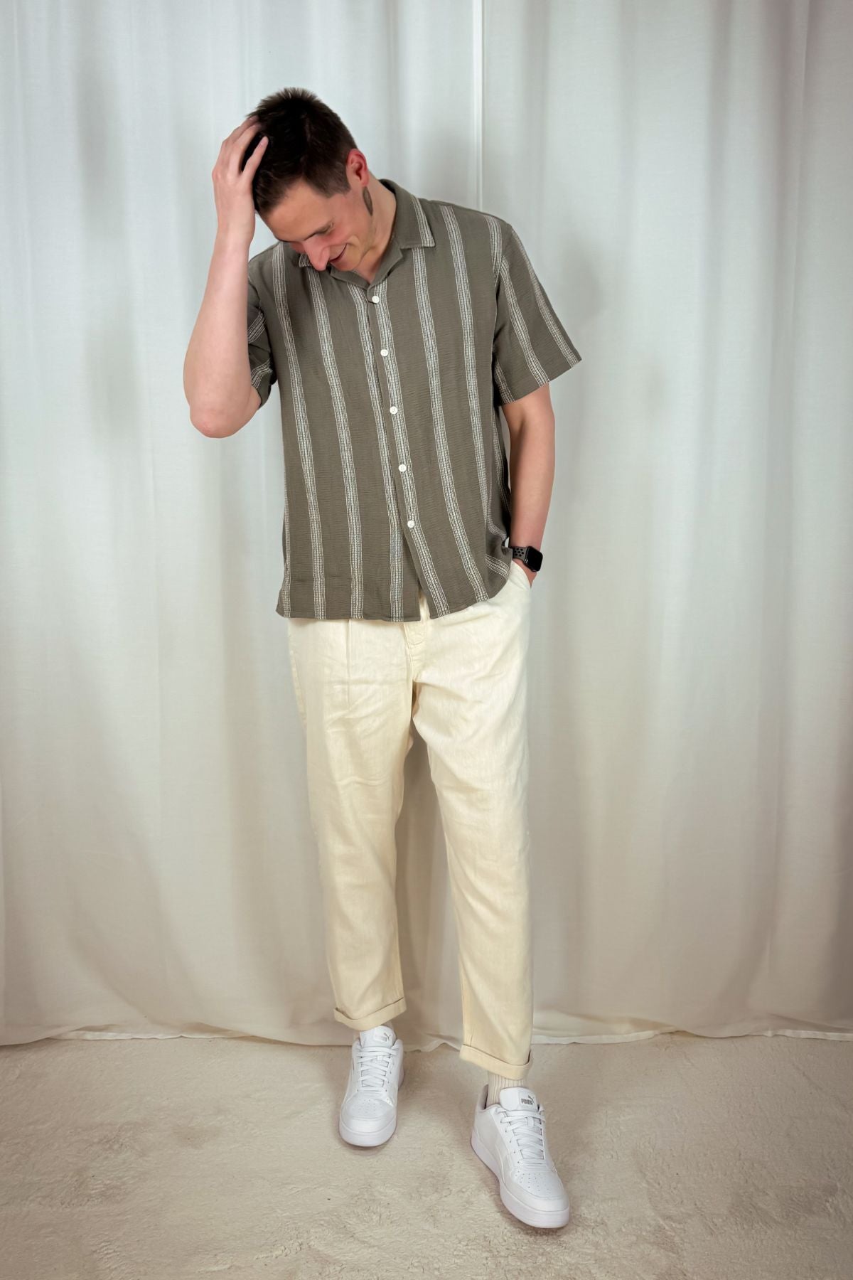 Sun Pleat Hose - Cropped