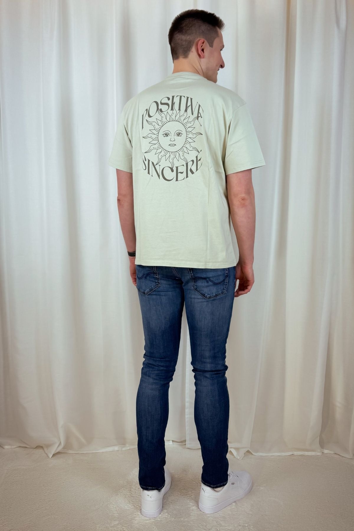 Boyfriend T-Shirt Positive - grün