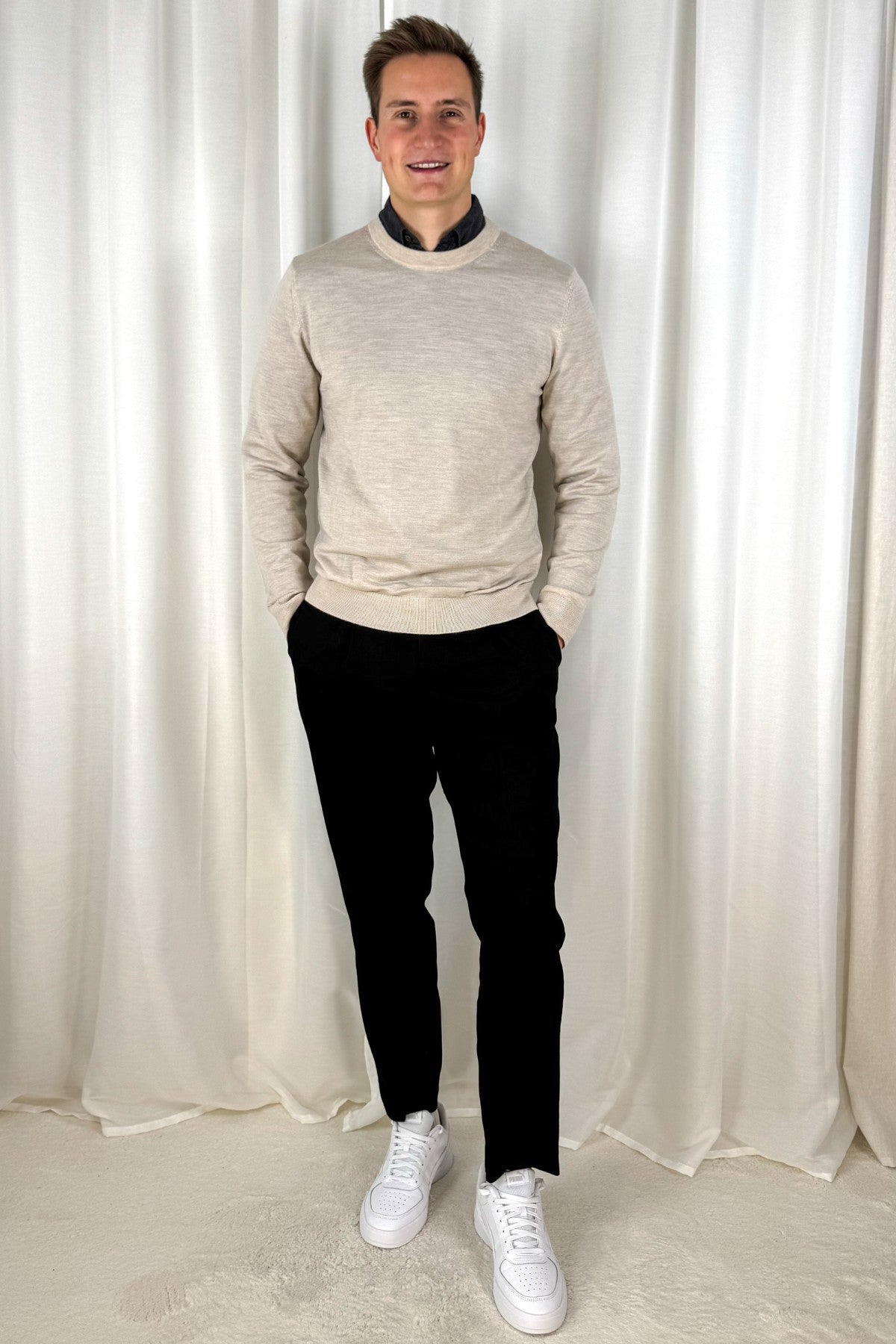 Pullover Merino - Beige