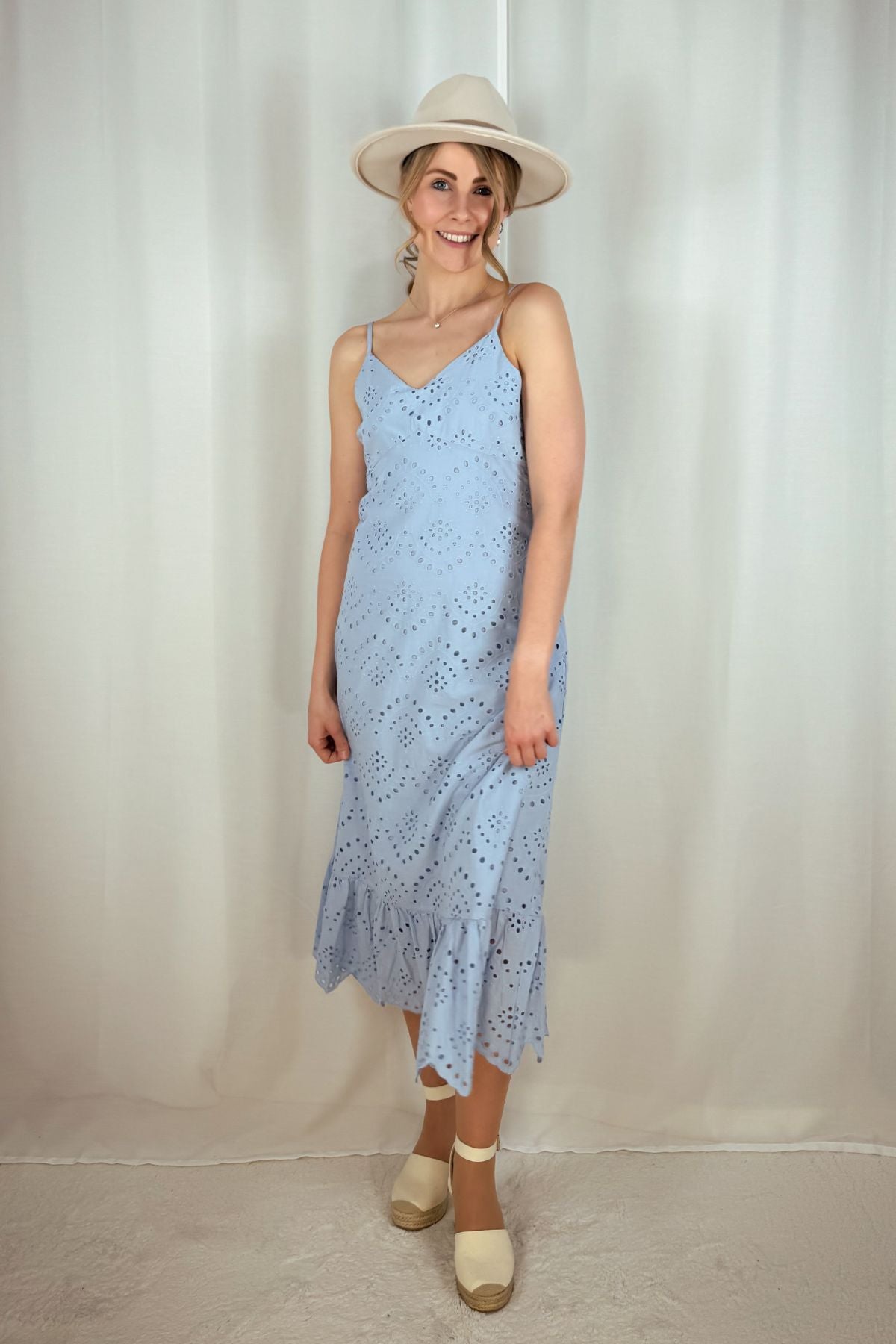 Midikleid Vilde - hellblau
