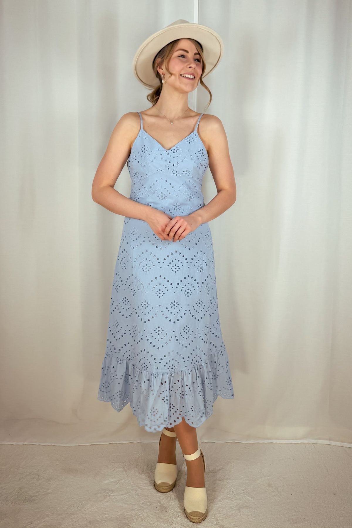 Midikleid Vilde - hellblau
