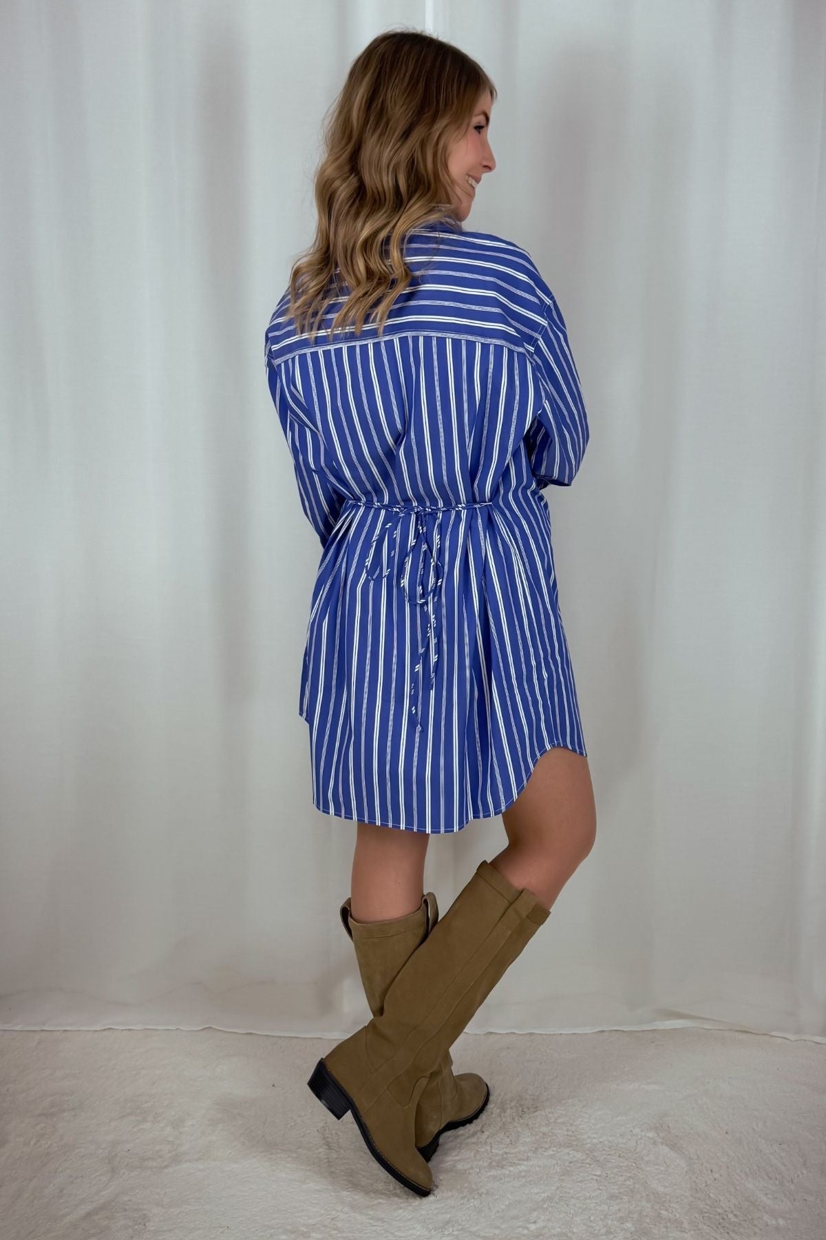 Kleid Deloris - blau gestreift