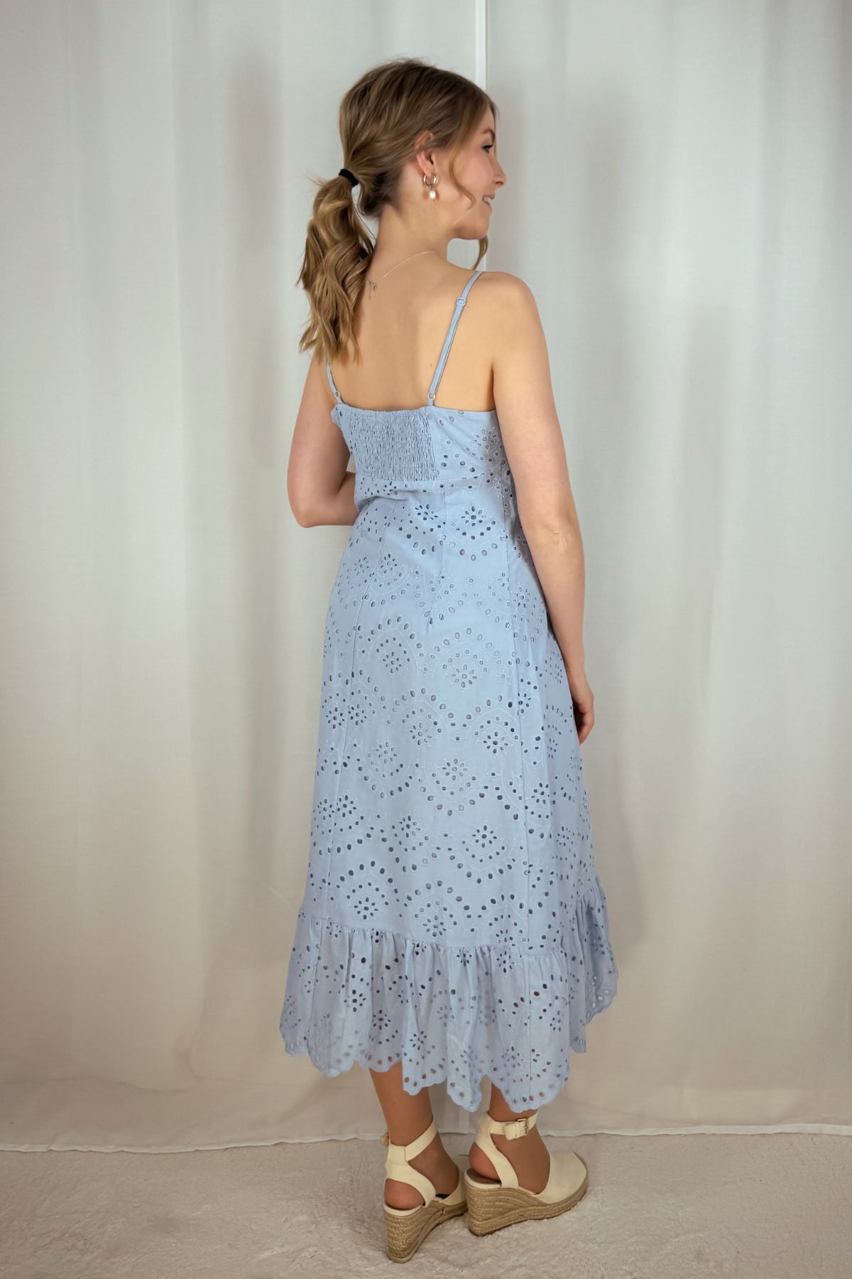 Midikleid Vilde - hellblau