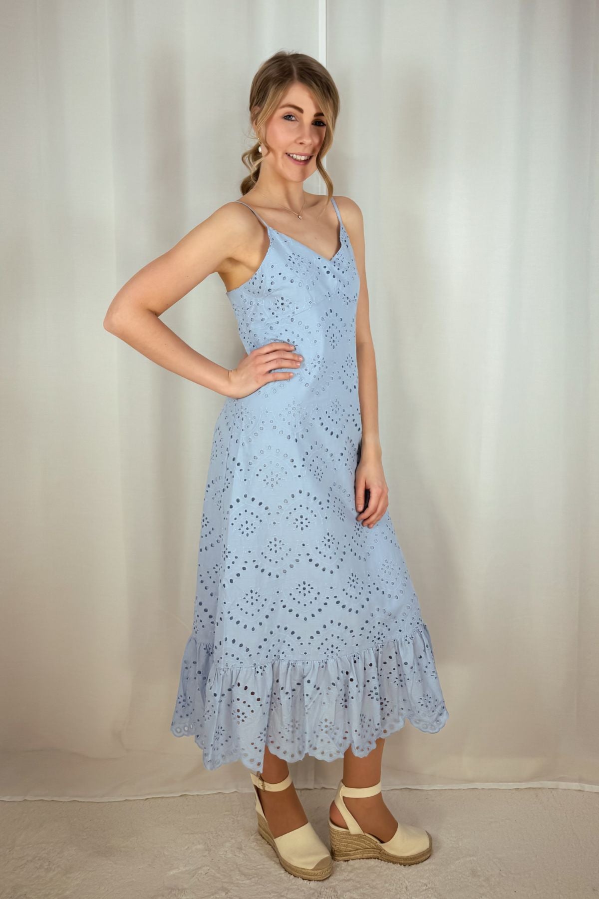 Midikleid Vilde - hellblau
