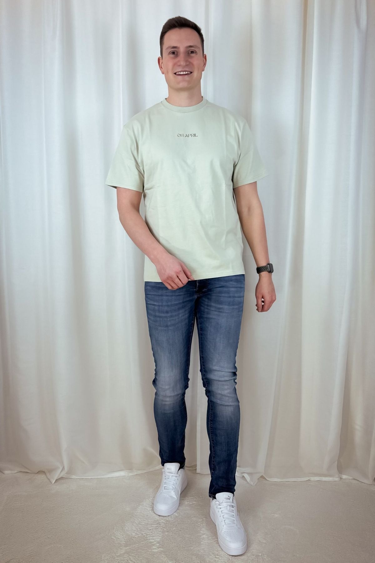 Boyfriend T-Shirt Positive - grün