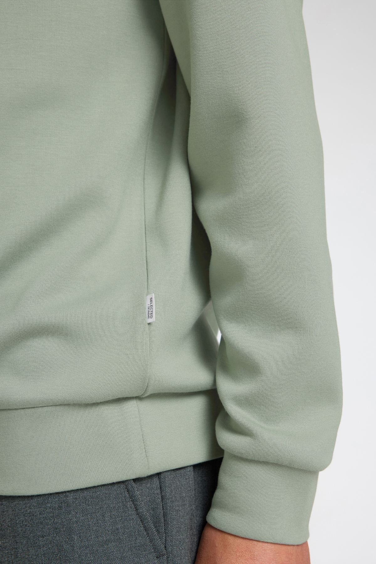 Sweatshirt Manuel - rundhals grün