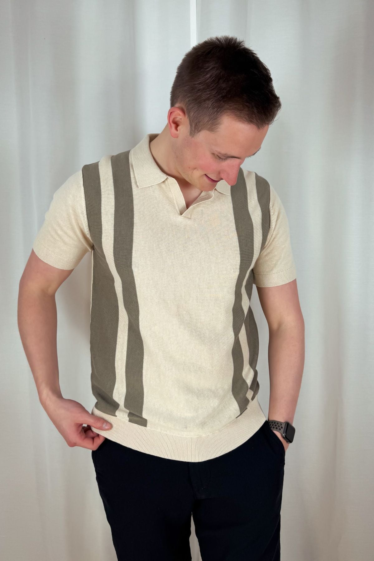 Polo Mattis - beige/grün