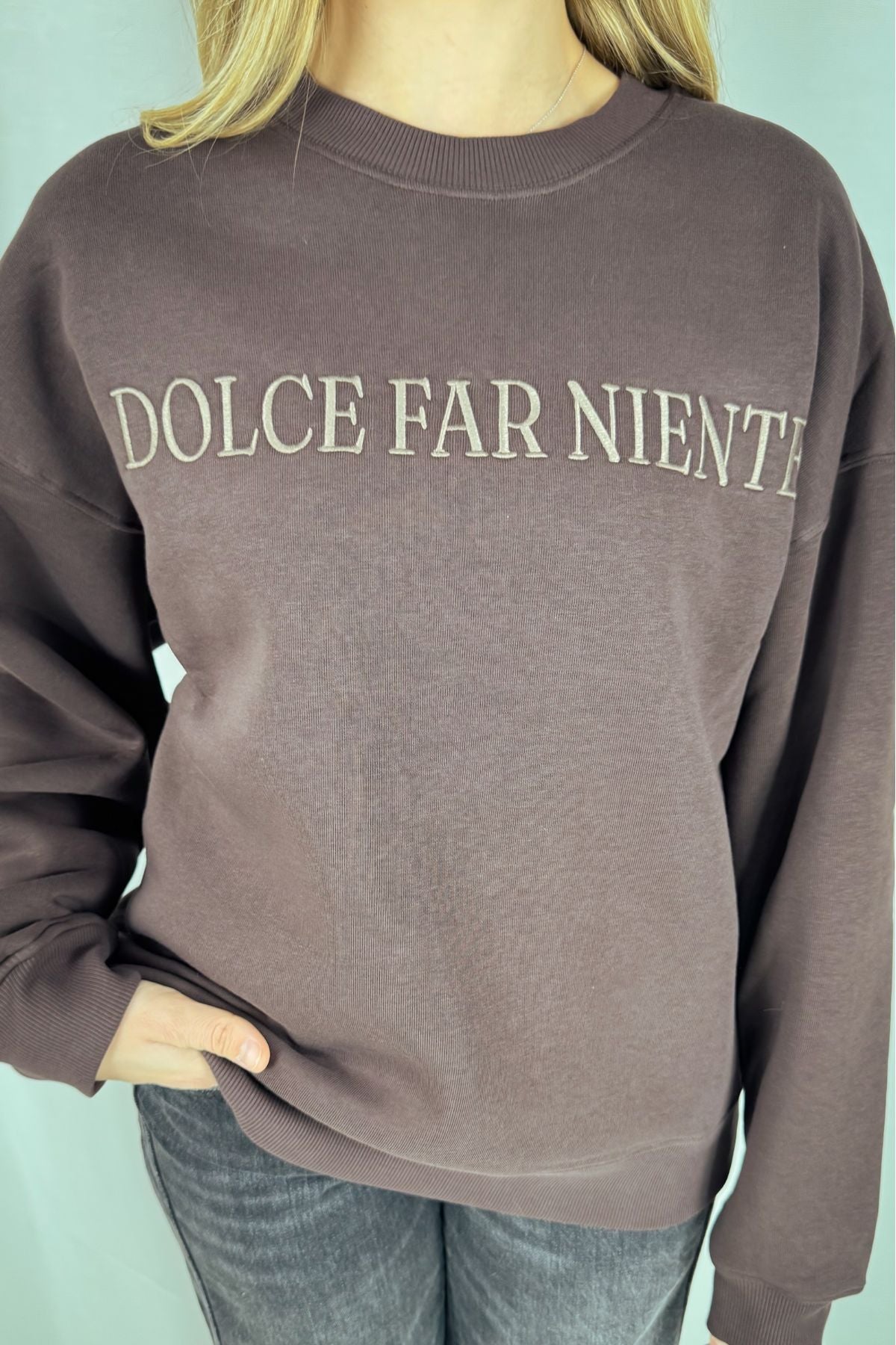 Sweater Dolce far niente - braun