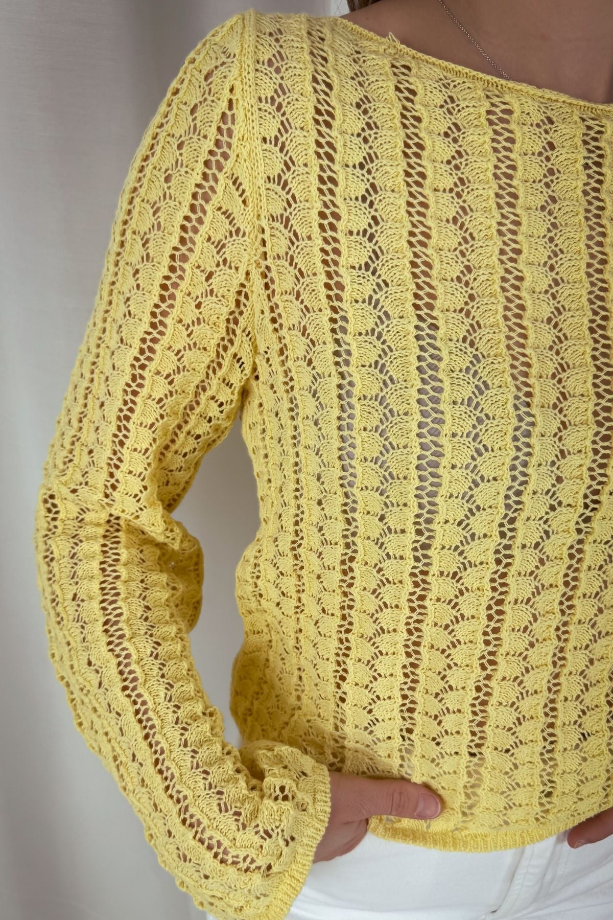 Strickpullover Siri - gelb
