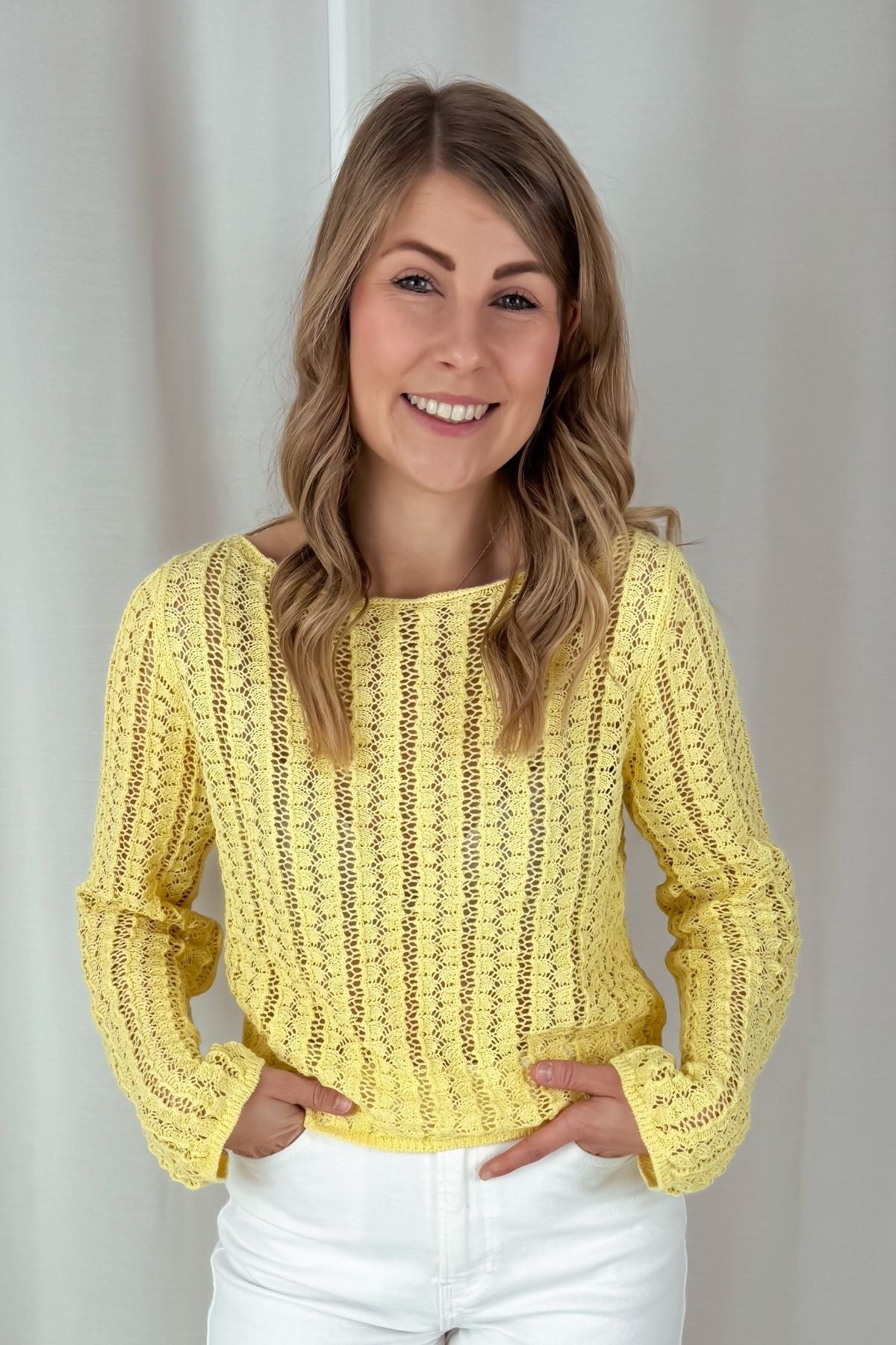 Strickpullover Siri - gelb