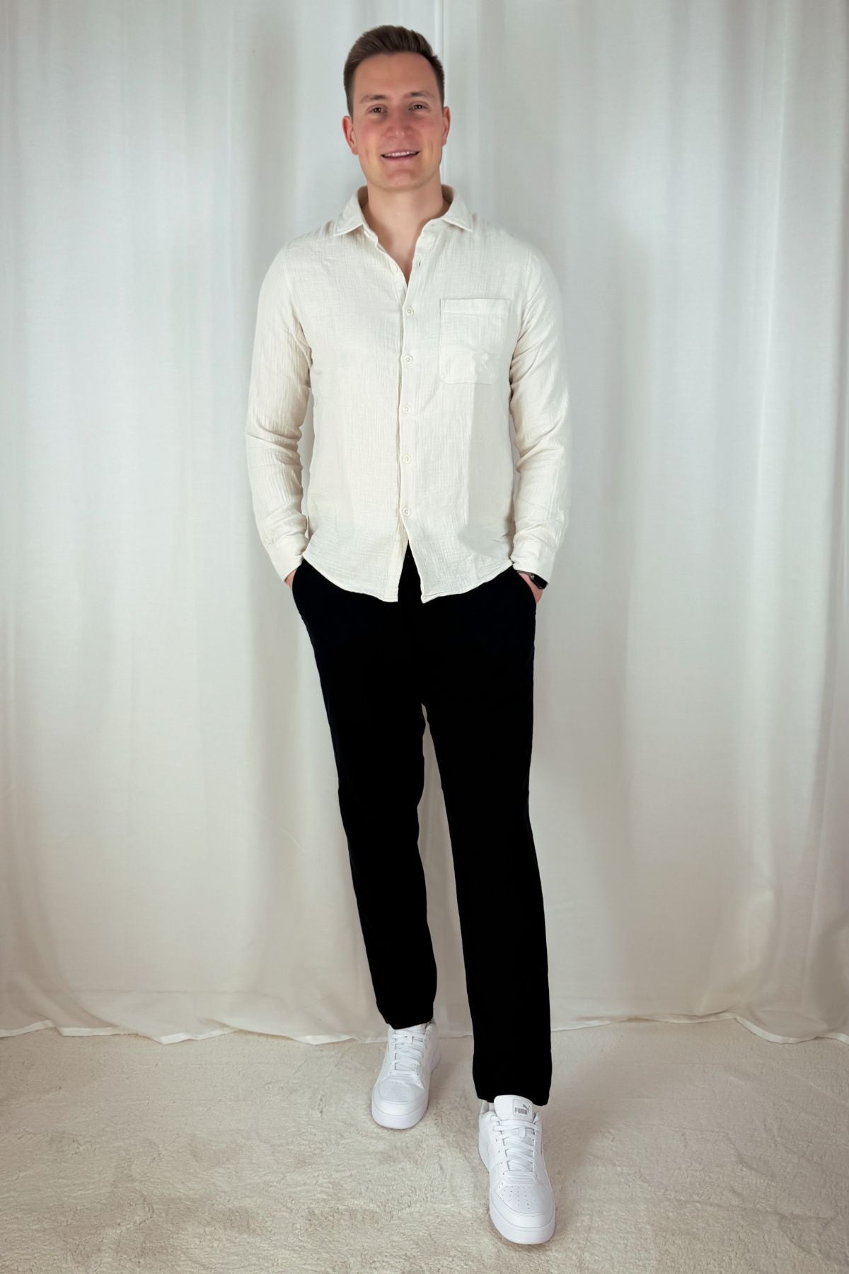 Hemd Axton - beige