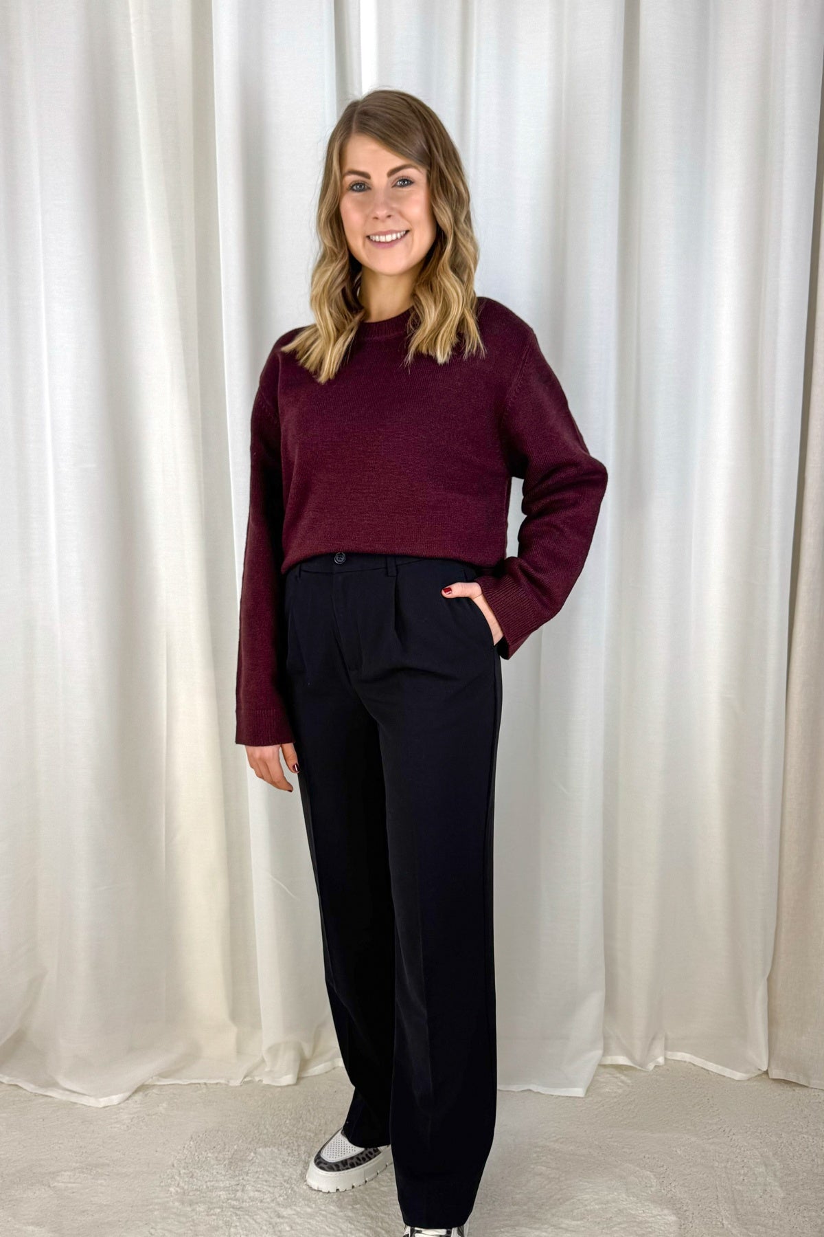 Tailored wide Trouser - Anzughose - schwarz