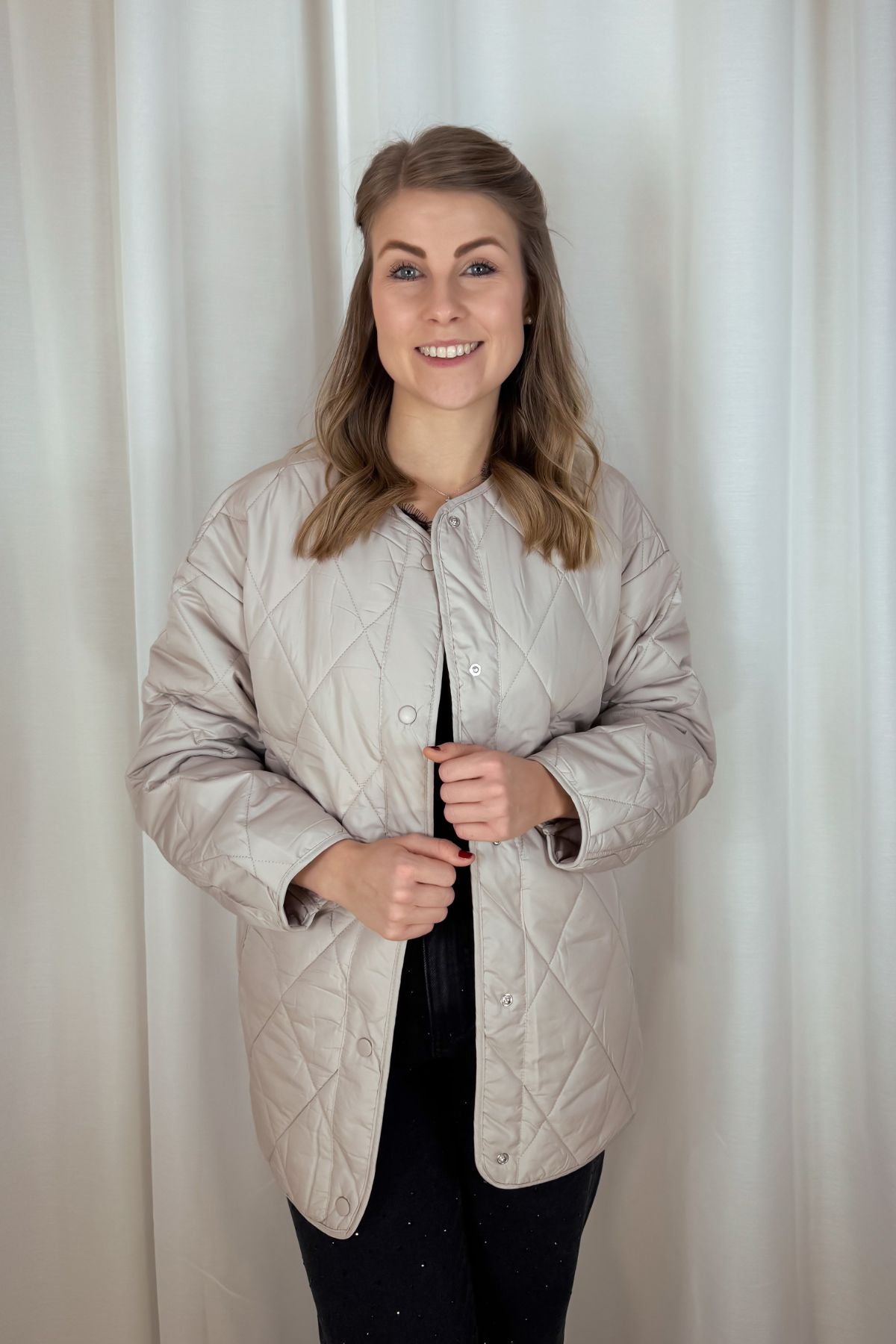 Steppjacke Stella - silber grau