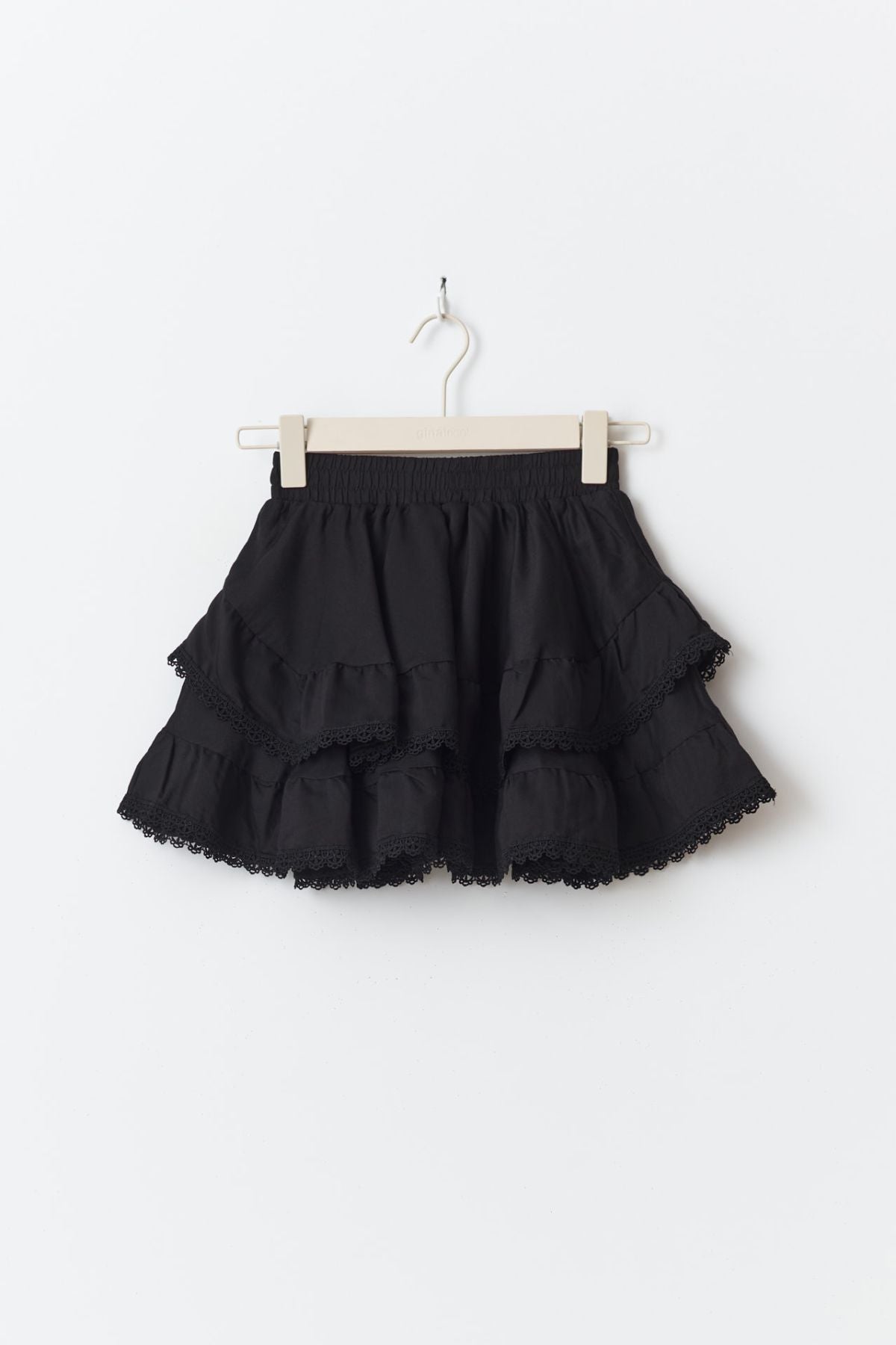 Boho Mini-Rock - schwarz