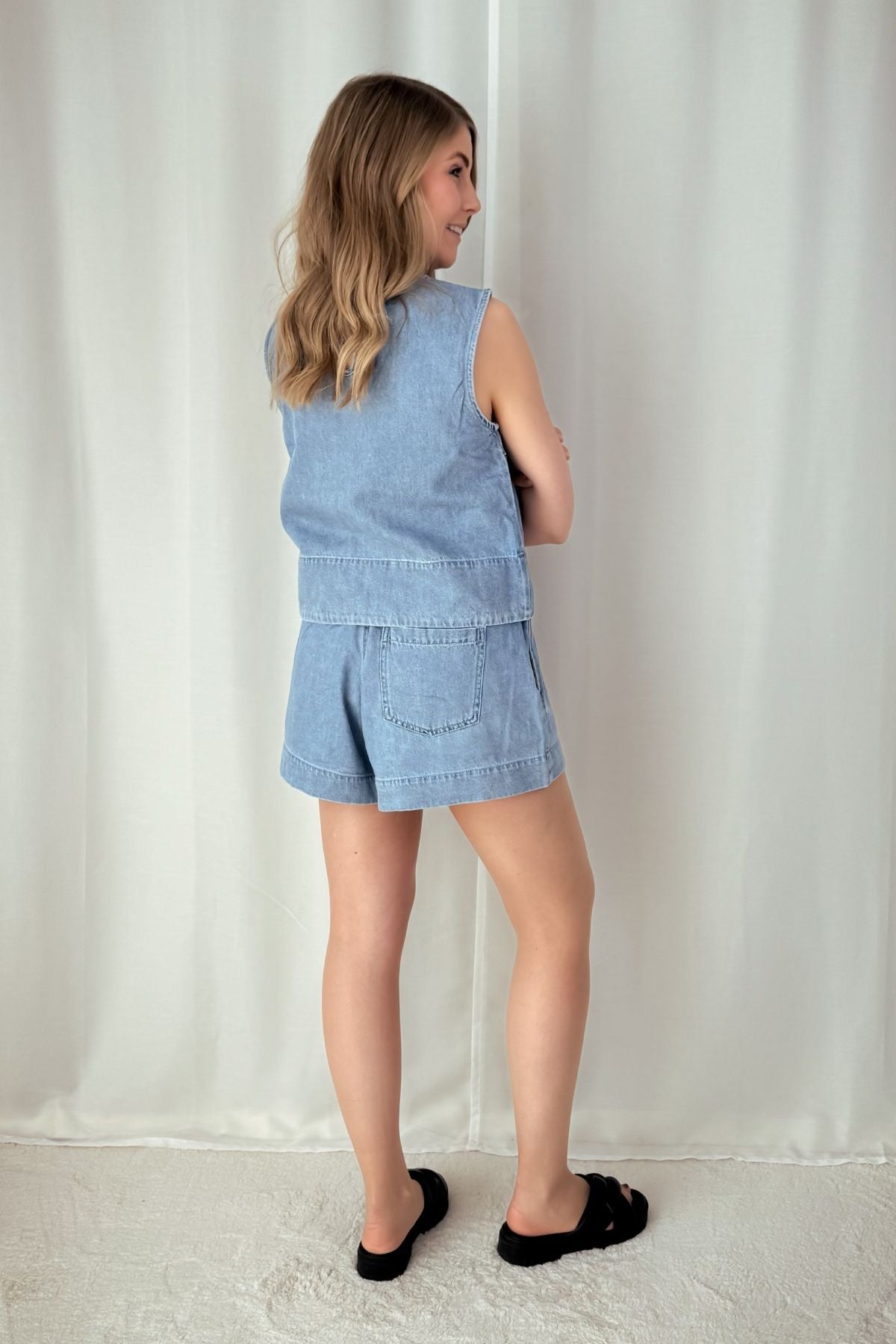 Jeansshorts Flora - hellblau