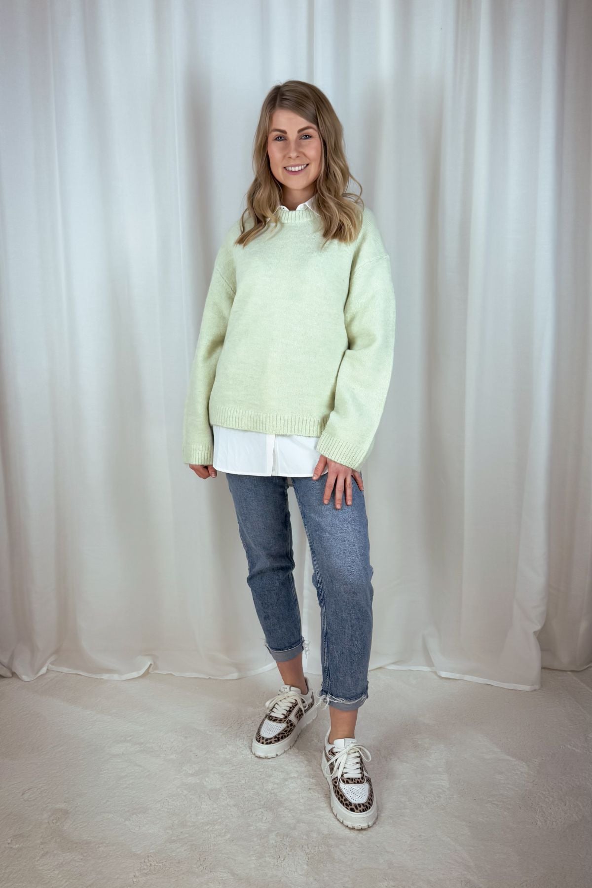 Strickpullover - rundhals