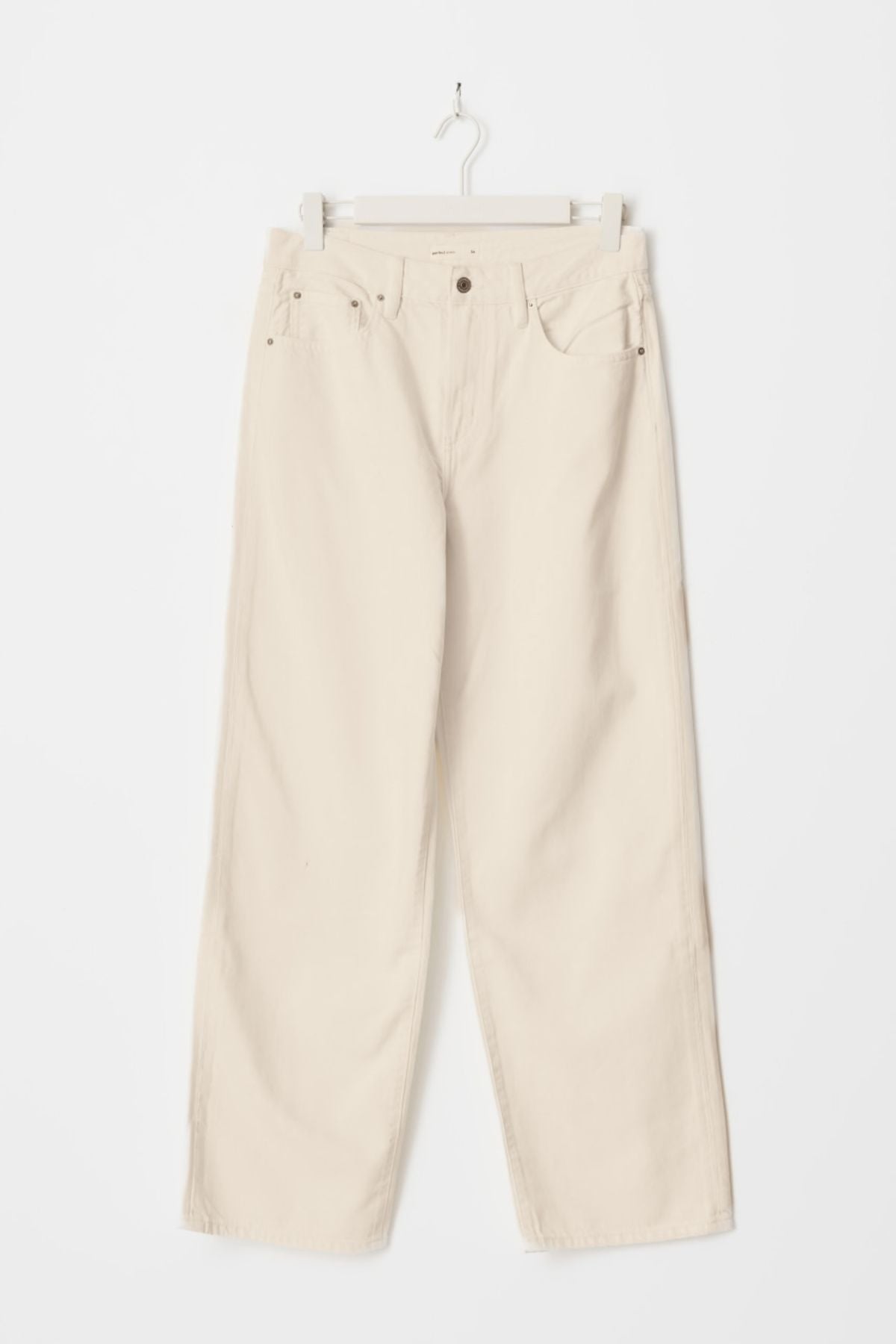 Weite Jeans - beige