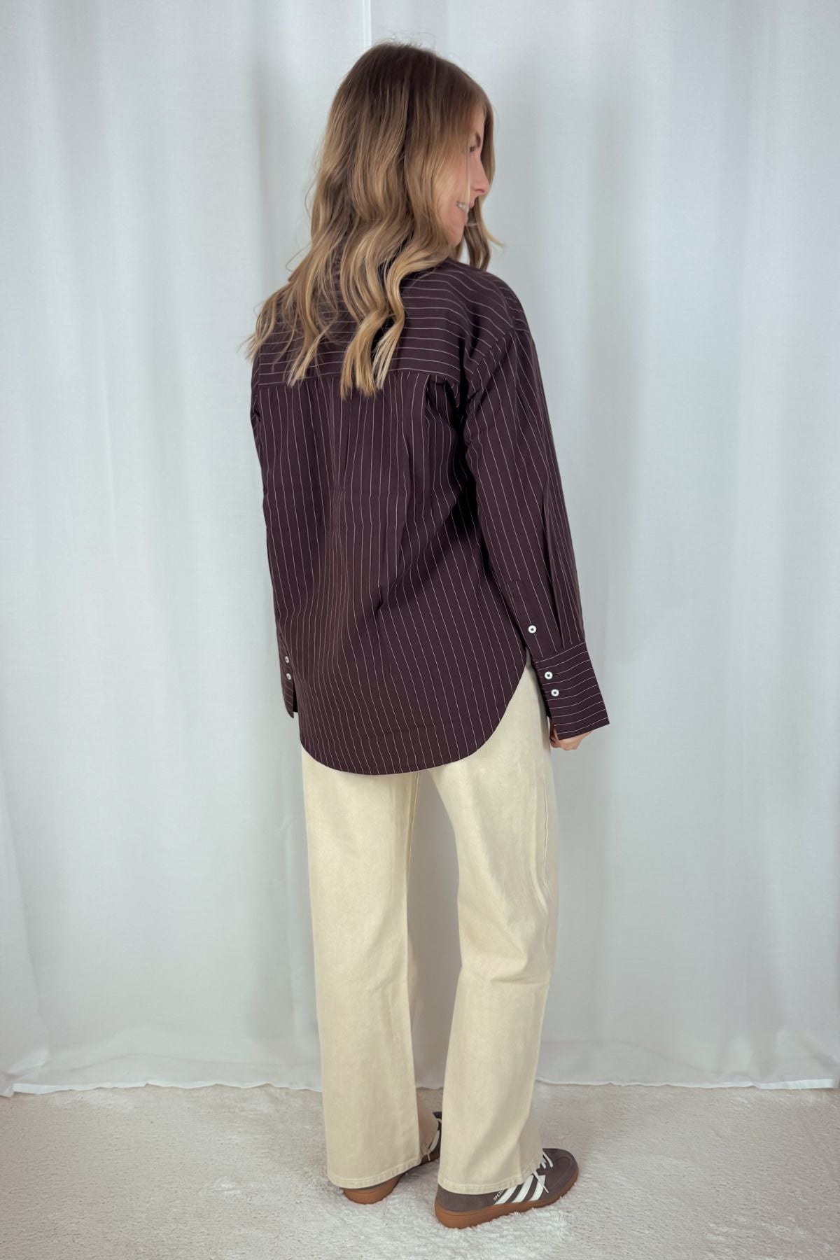 Hemd Poplin - braun