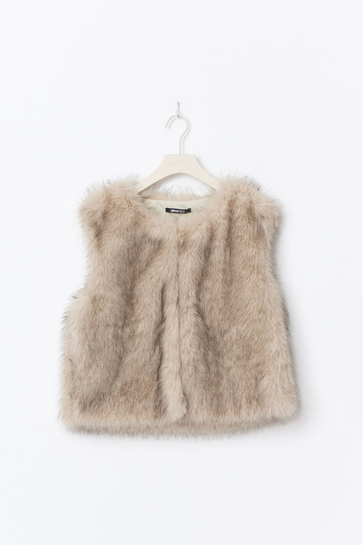 Weste - Faux Fur - beige