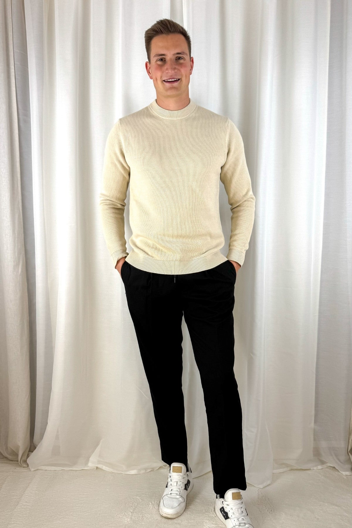 Strickpullover - beige