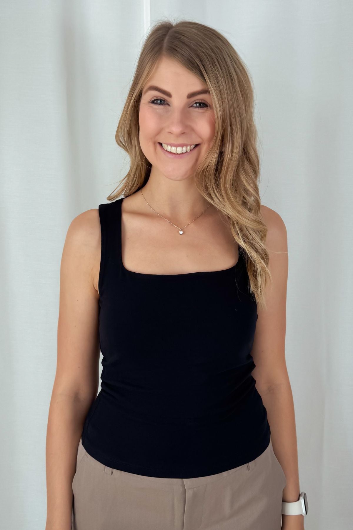 Basic Top - schwarz/weiß
