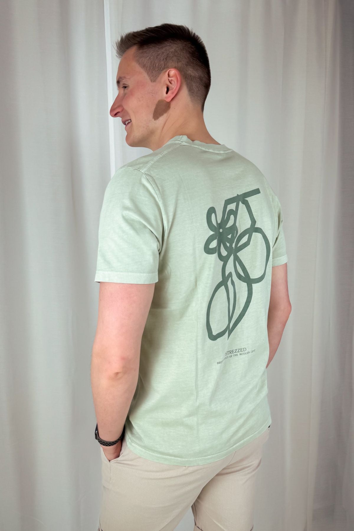 Printed T-Shirt Nickolas - sage