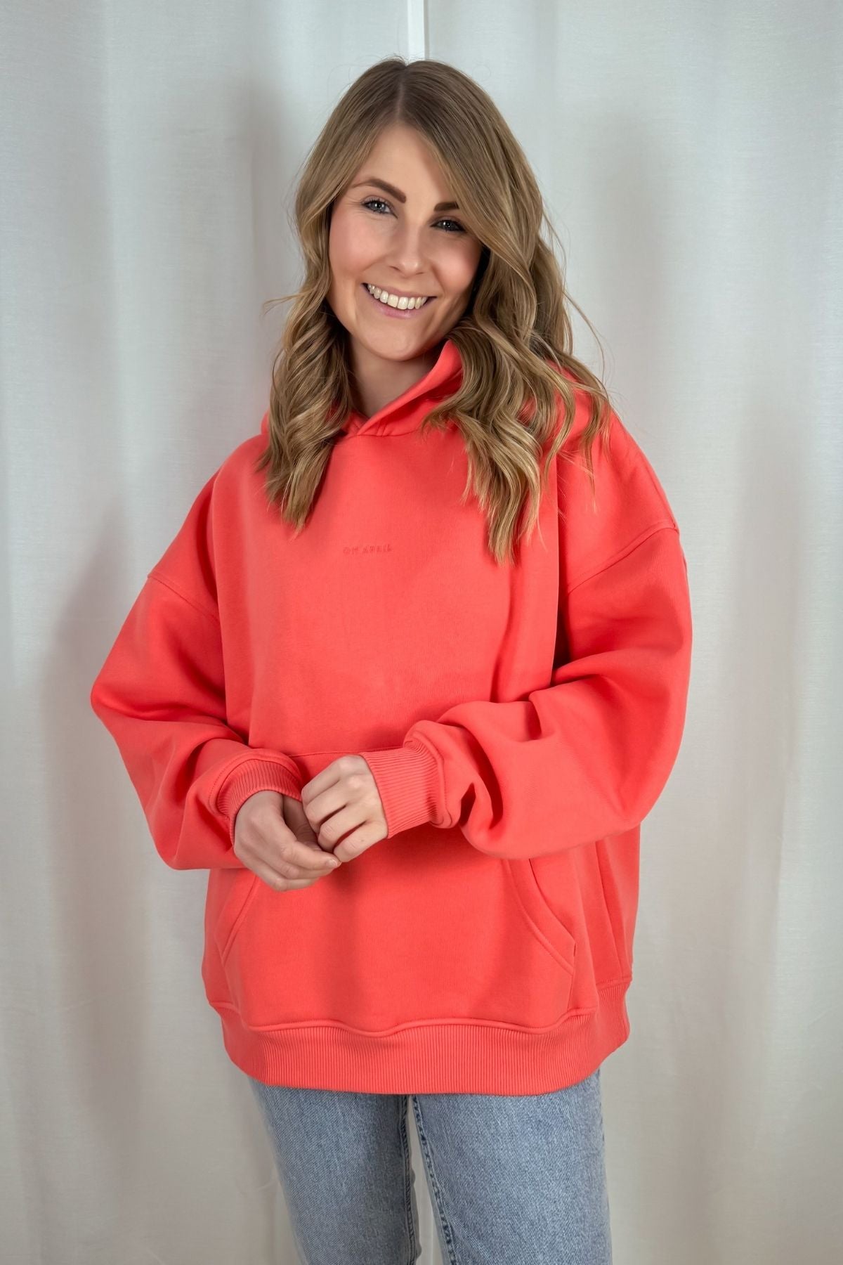 Boyfriend Hoodie - coral