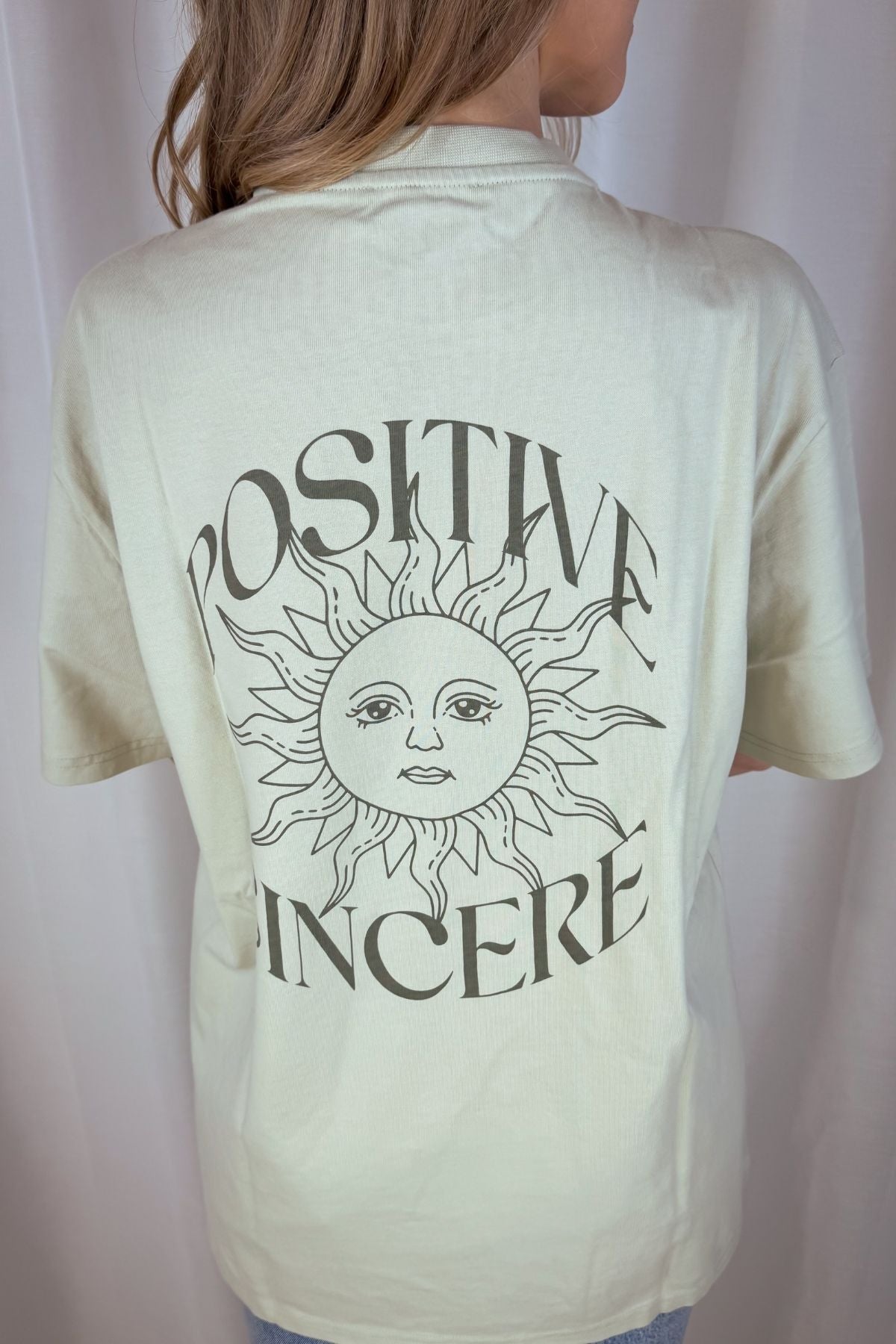 Boyfriend T-Shirt Positive - grün