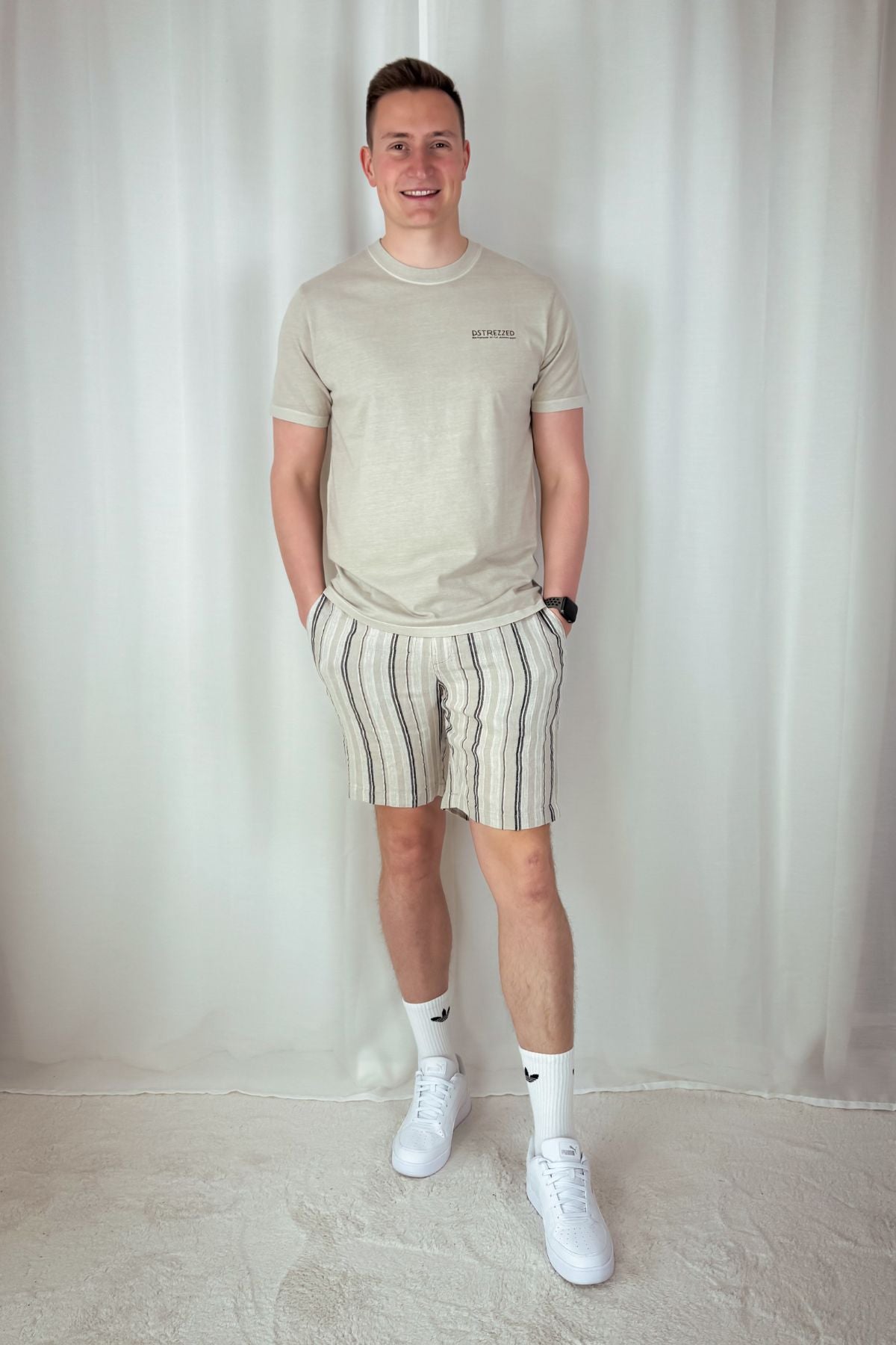 Printed T-Shirt Nickolas - braun