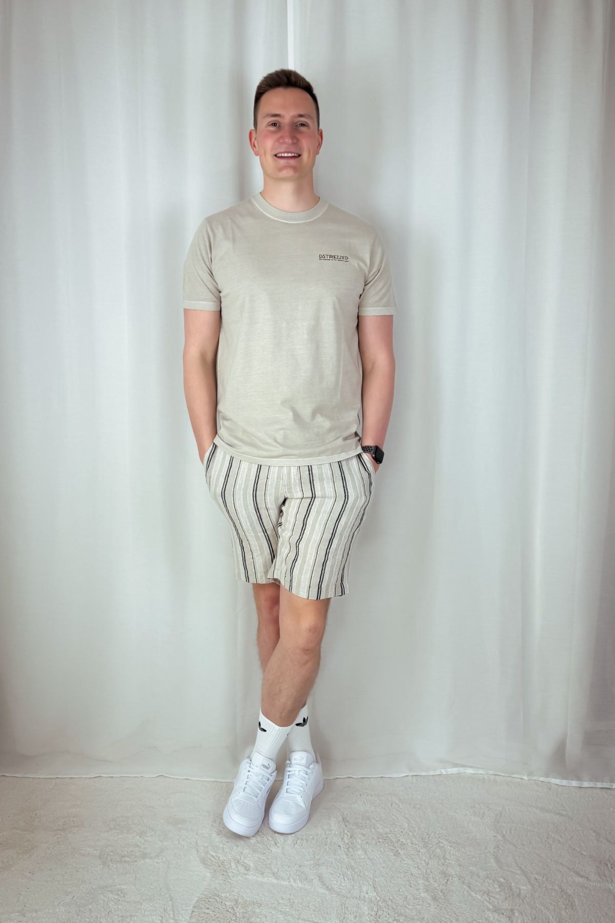 Printed T-Shirt Nickolas - braun