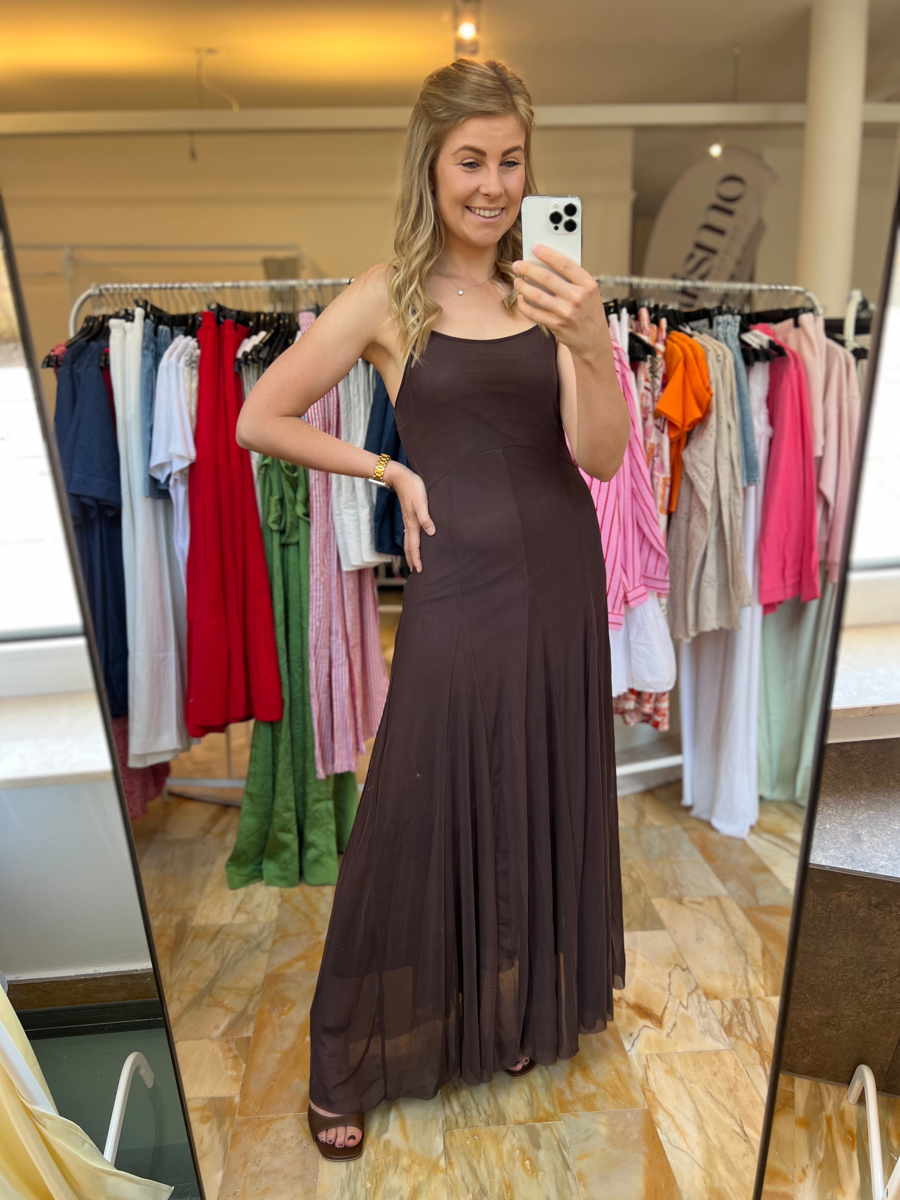 Maxikleid - braun