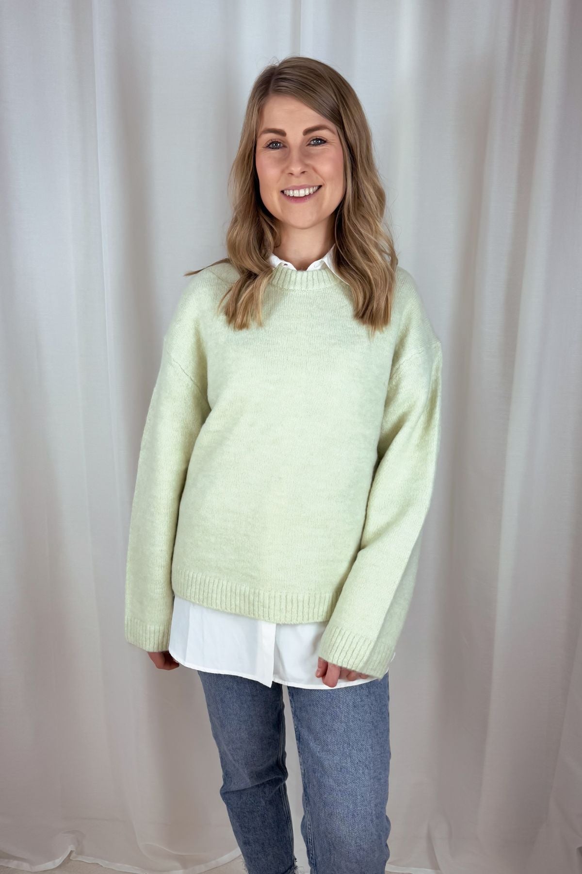 Strickpullover - rundhals