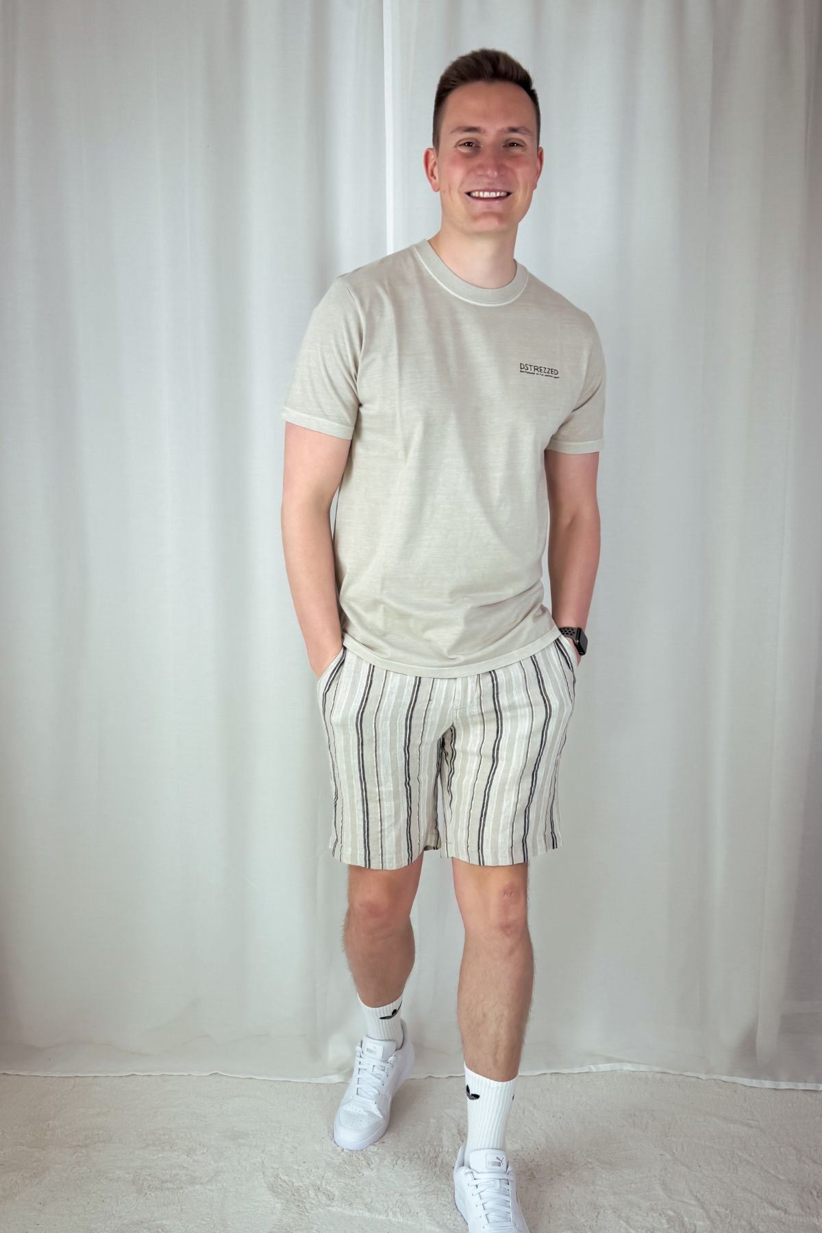 Printed T-Shirt Nickolas - braun