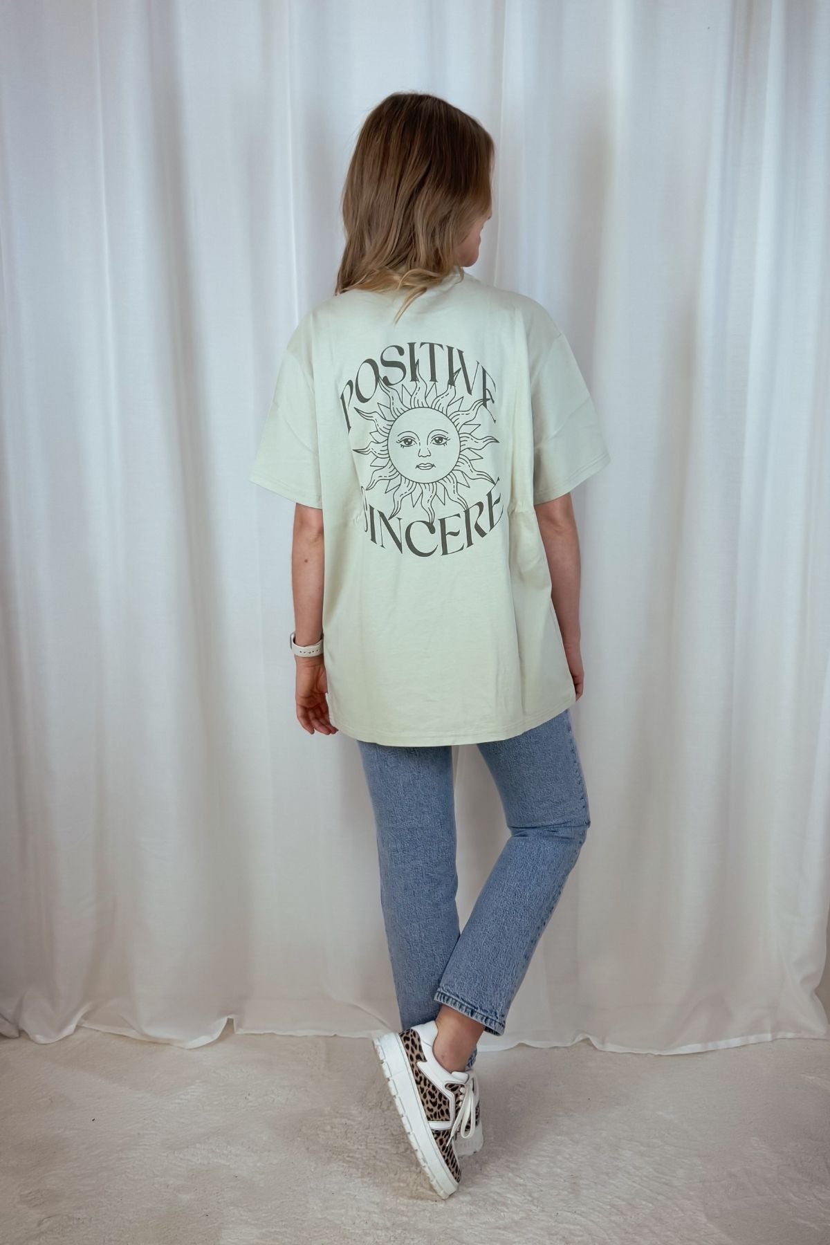 Boyfriend T-Shirt Positive - grün