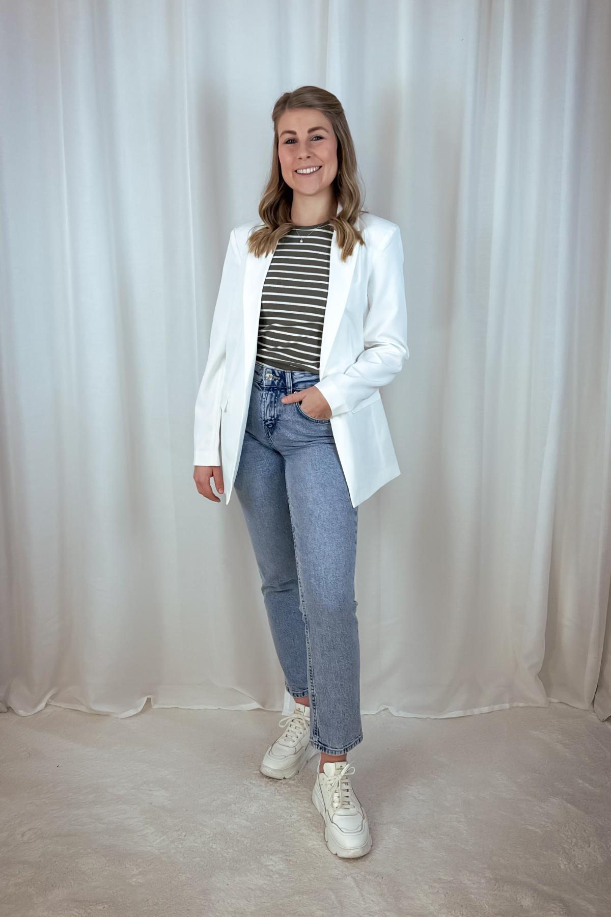 Blazer Bozzy - loose fit weiß