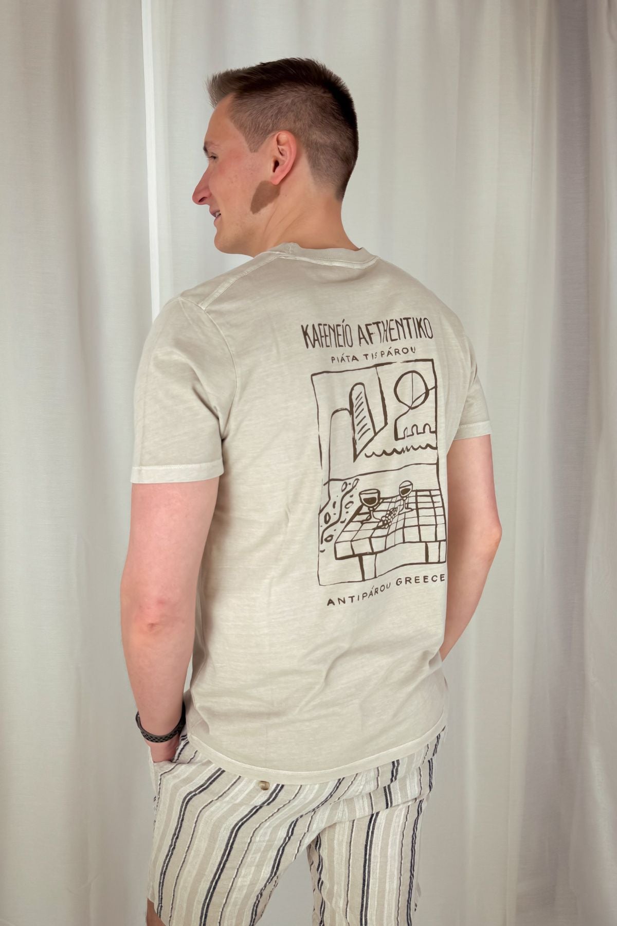 Printed T-Shirt Nickolas - braun