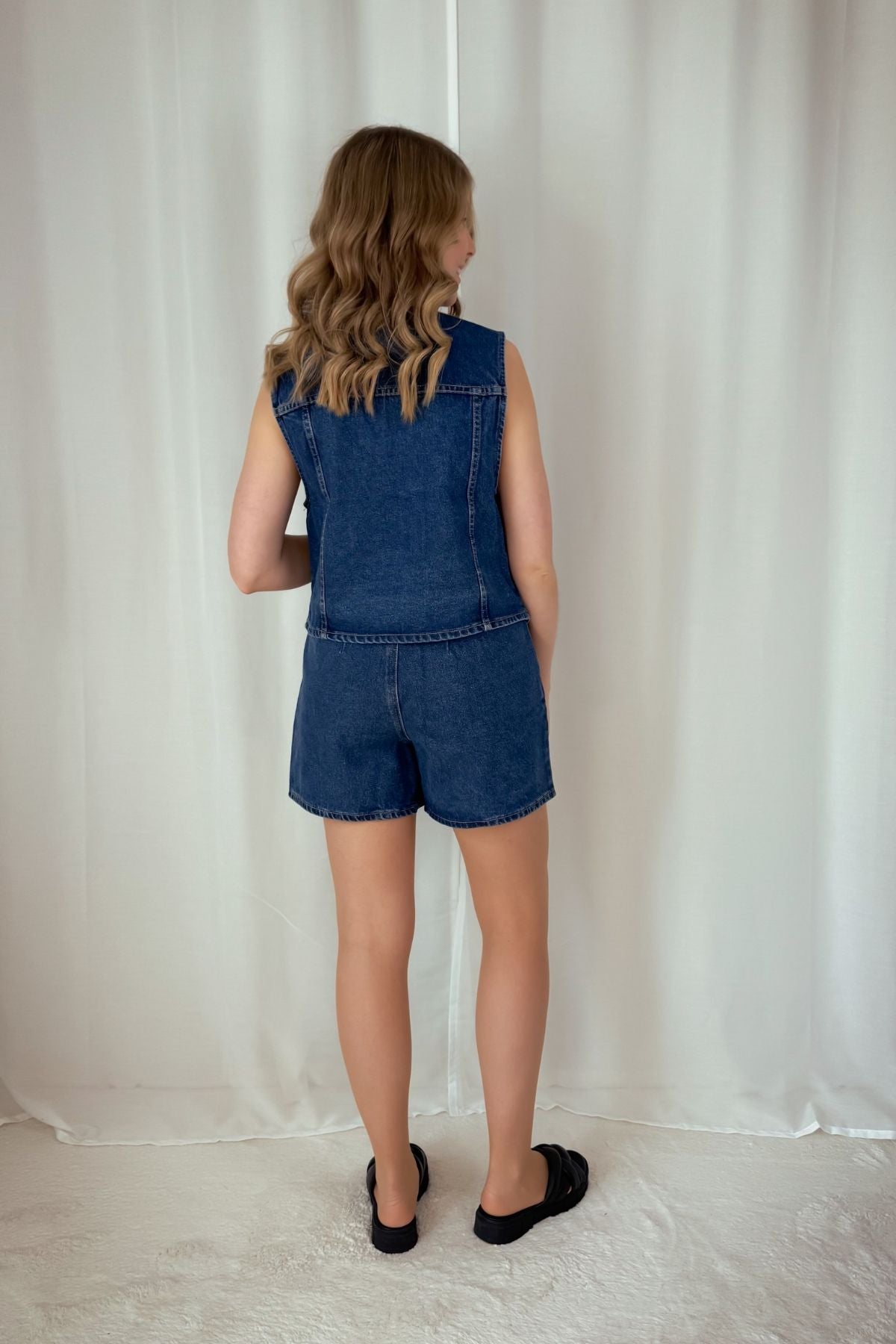 Jeansshorts Lilyan - blau