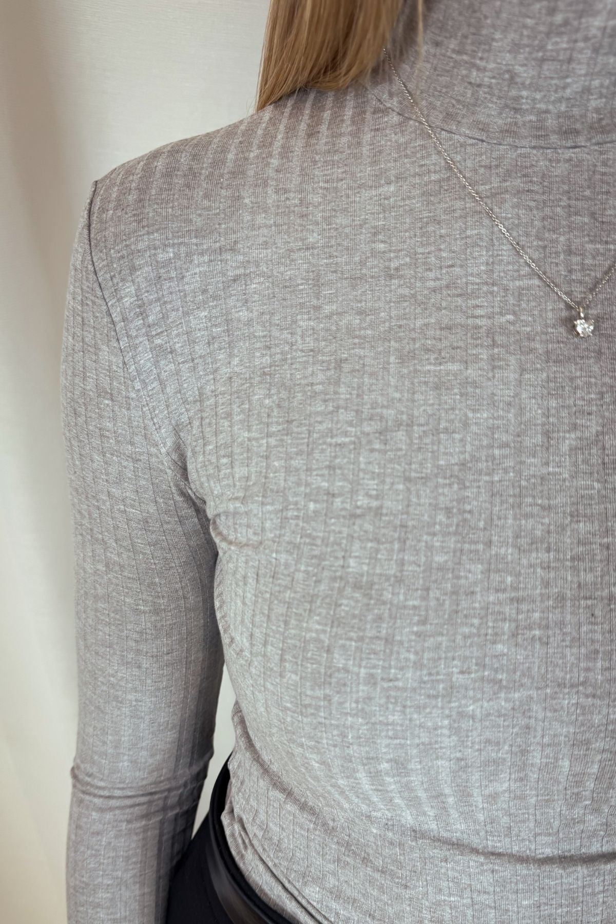 Longsleeve Manon - weiß & grau