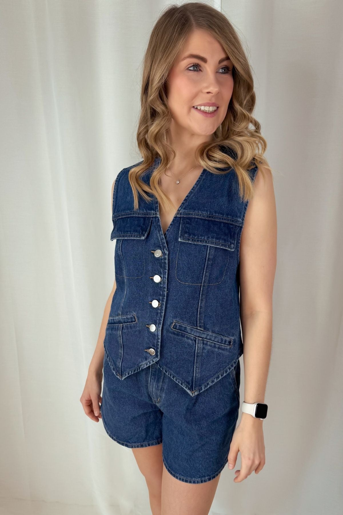 Jeansshorts Lilyan - blau
