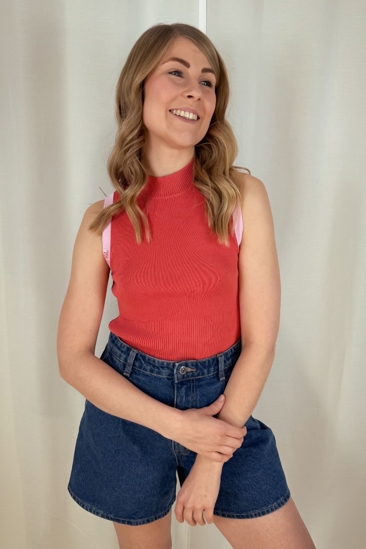 Top Mora - coral