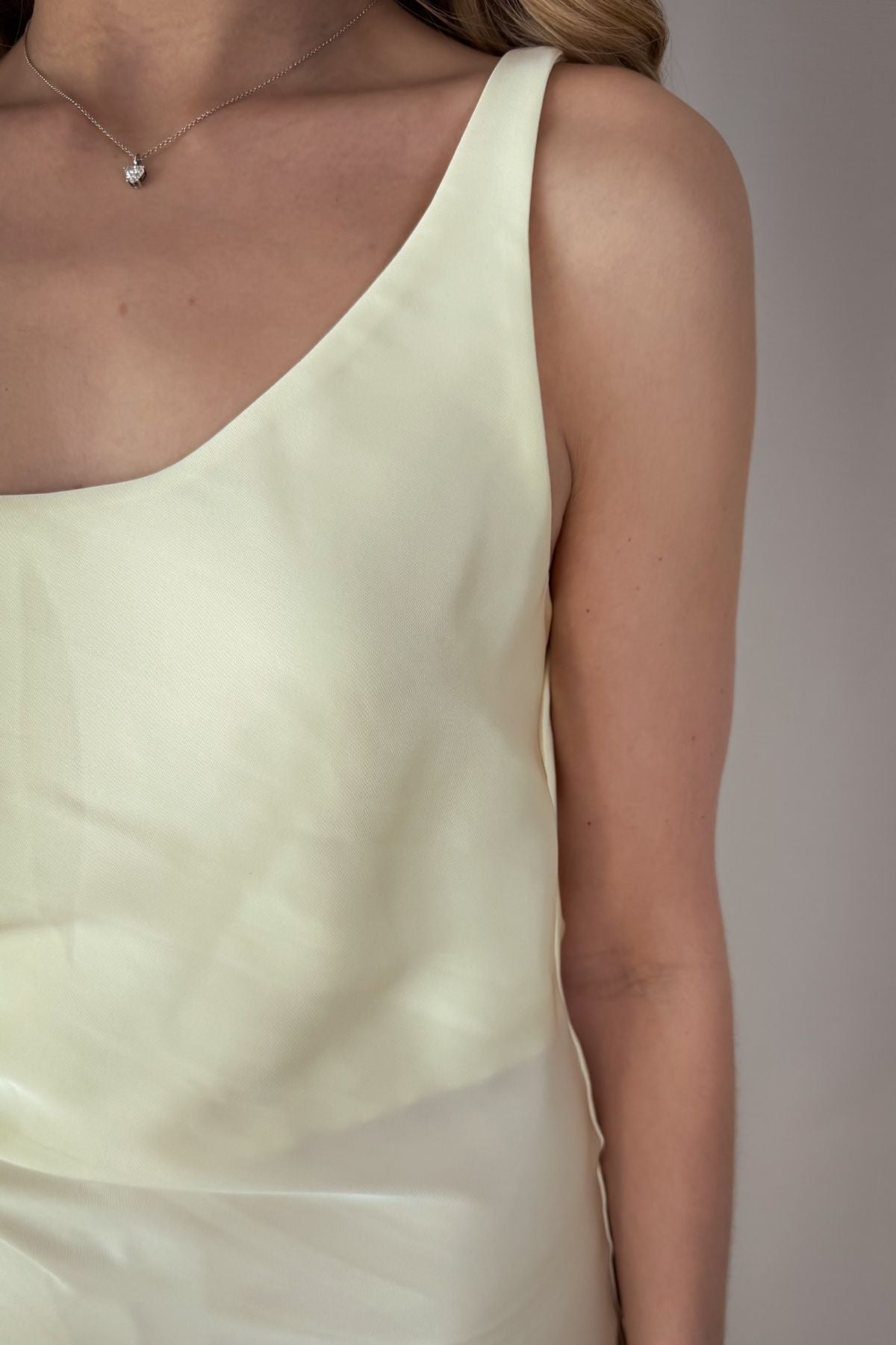 Kleid Valeska - pastellgelb