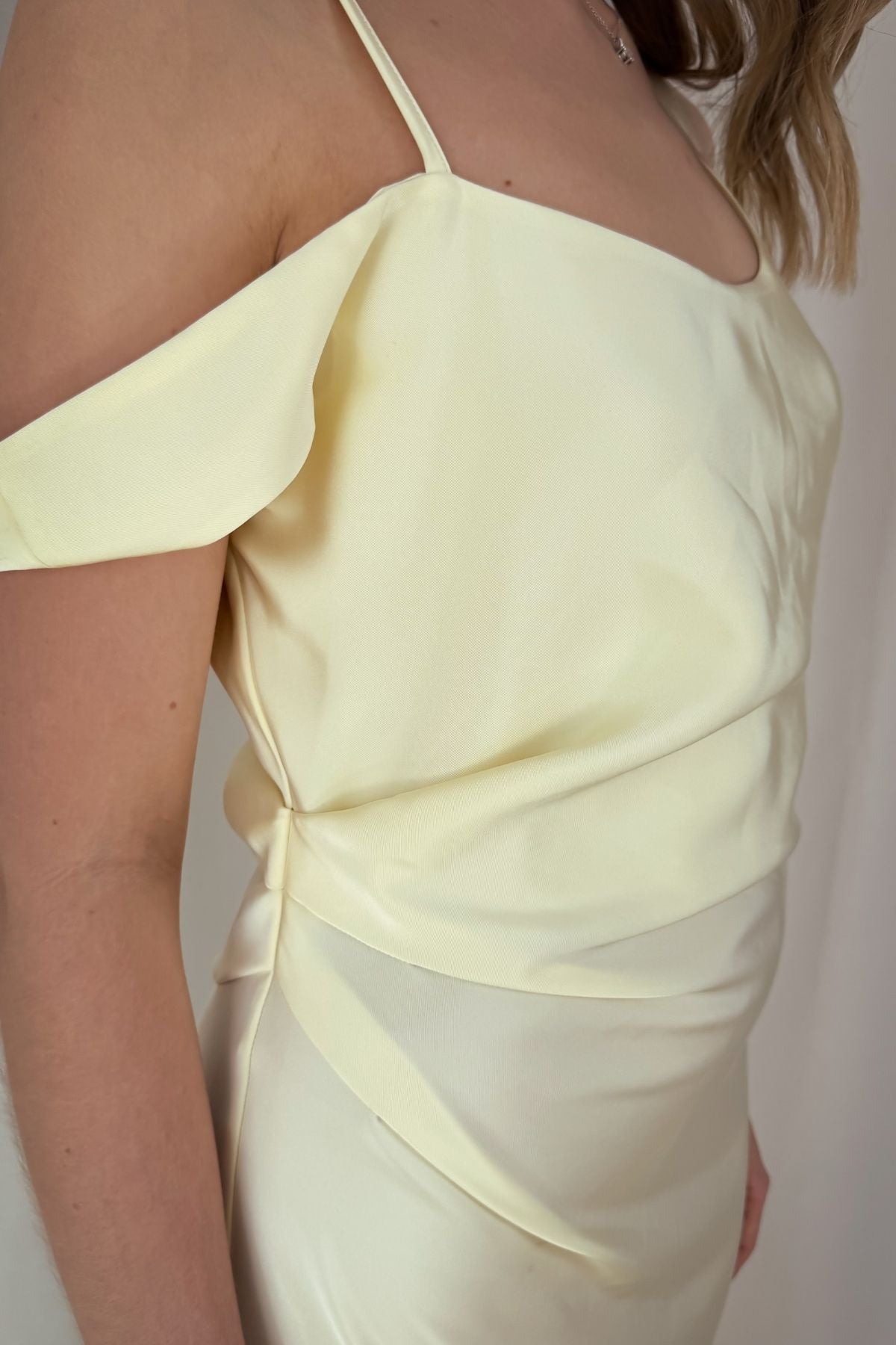 Kleid Valeska - pastellgelb