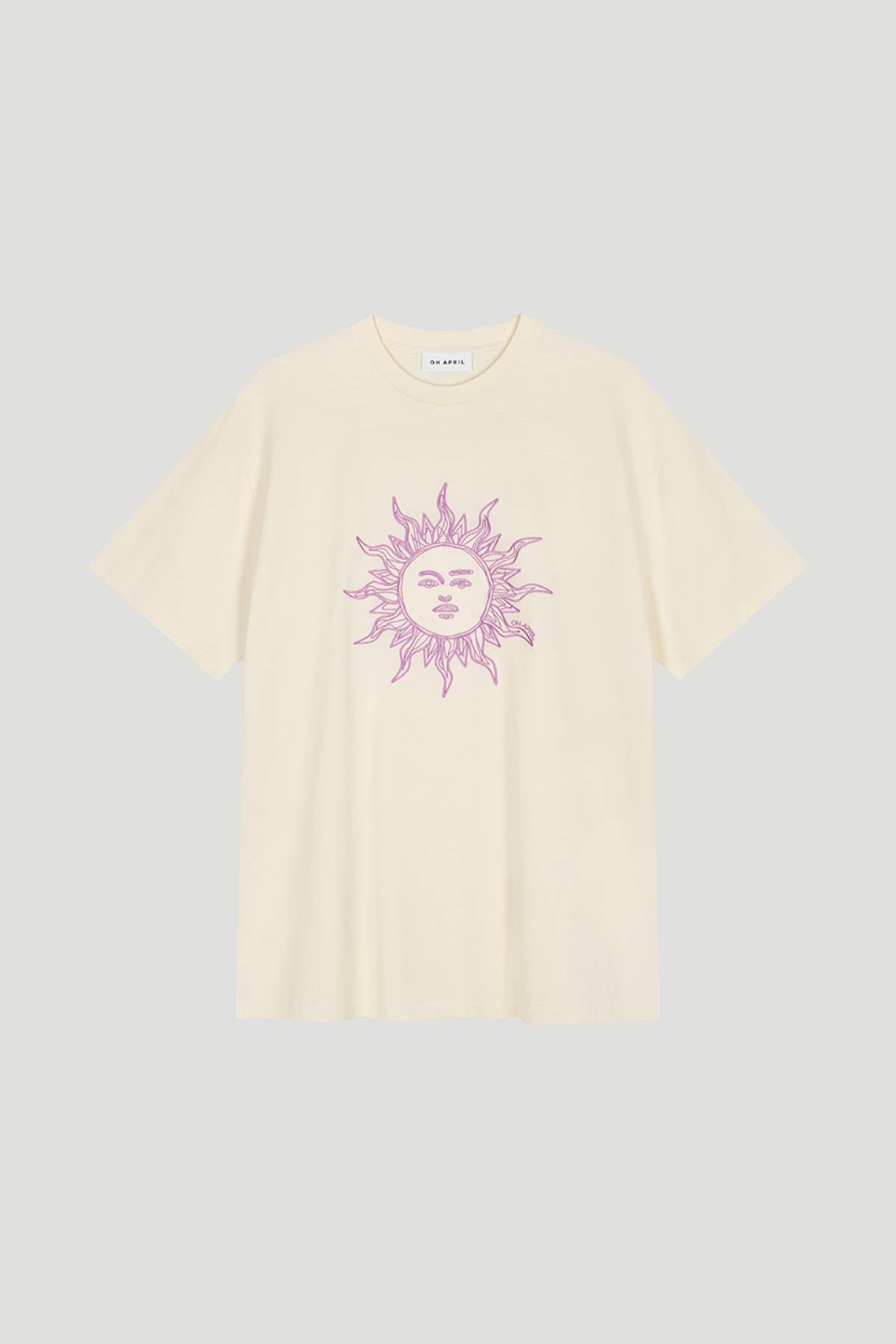 Boyfriend T-Shirt Sun - beige