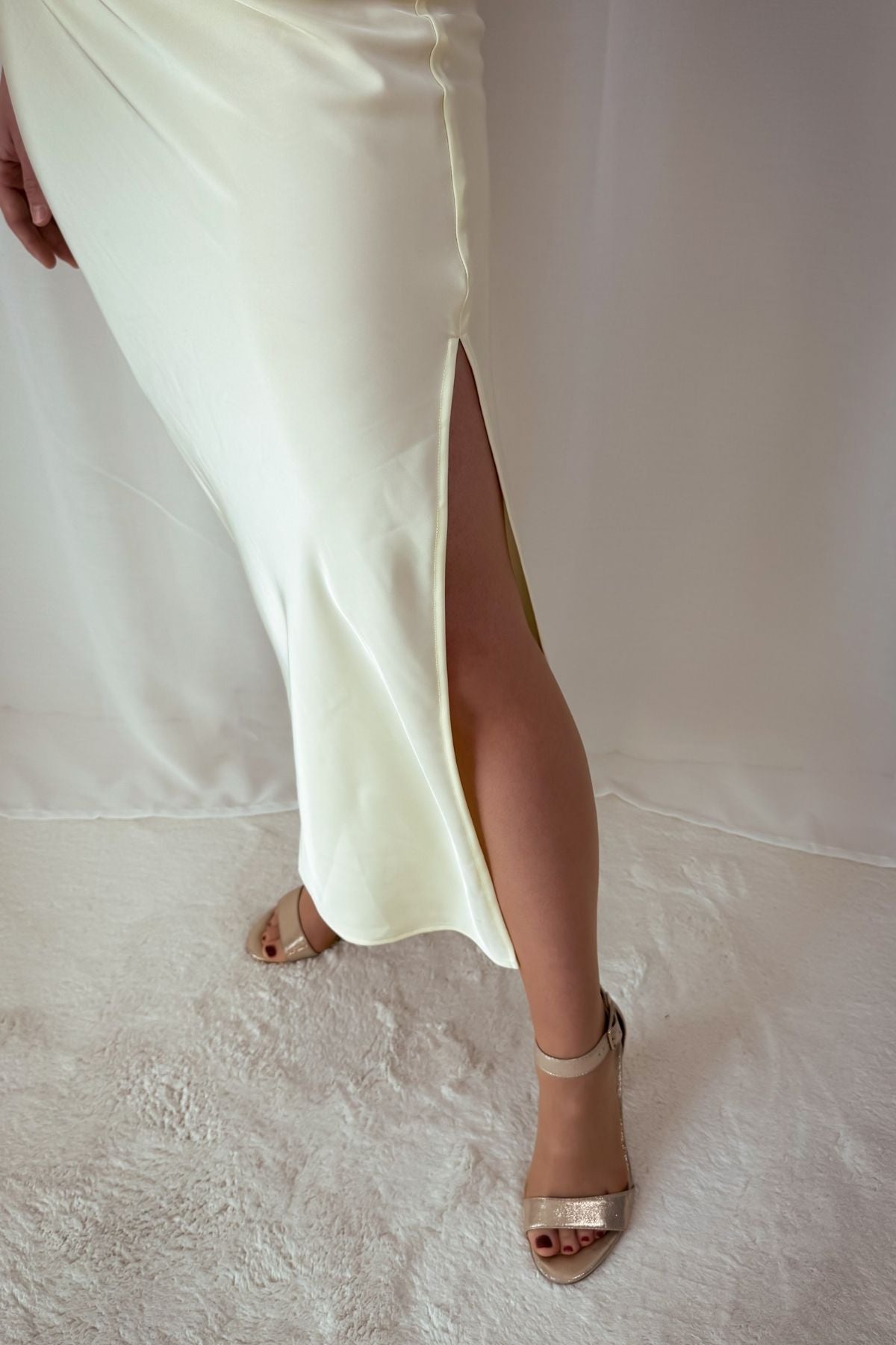 Kleid Valeska - pastellgelb